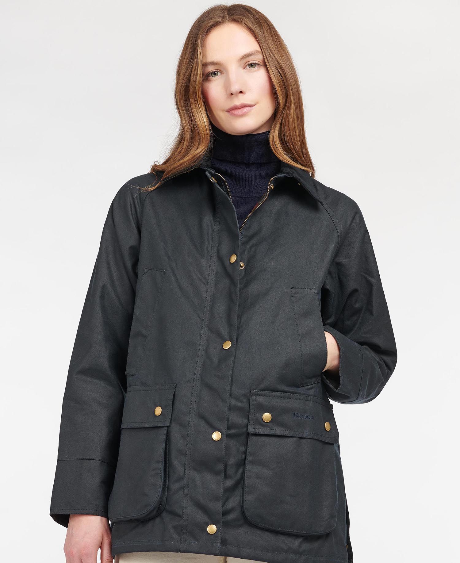 Barbour Acorned Cotton Women's Waxed Jackets Navy | 296730-FKE