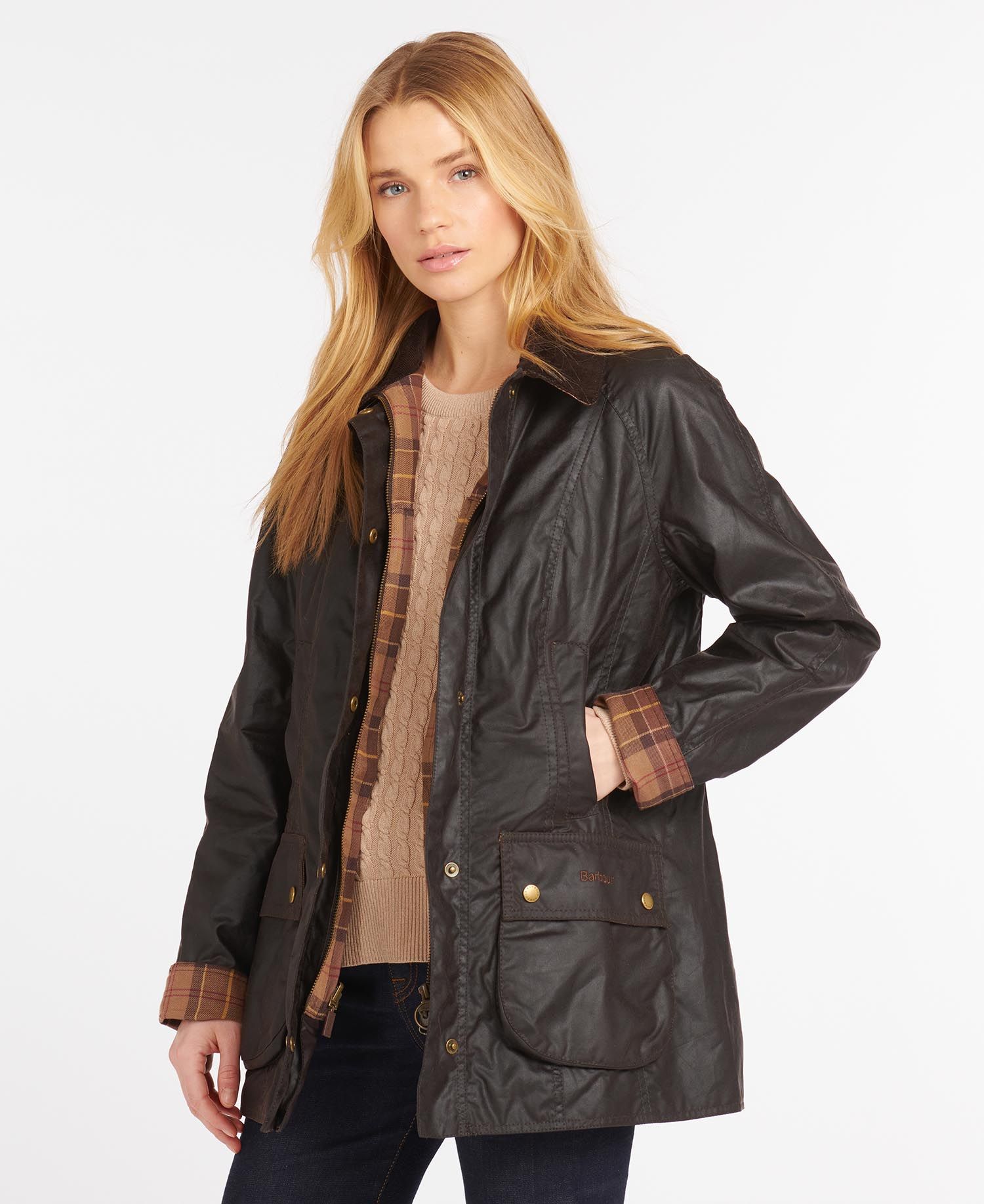 Barbour Beadnell Women's Waxed Jackets Black | 632587-REH