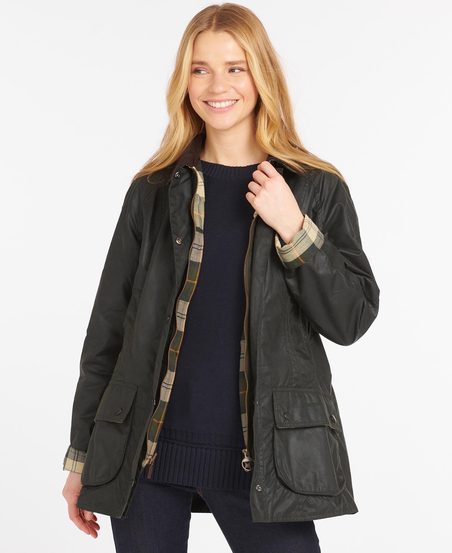 Barbour Beadnell Women's Waxed Jackets Black | 729084-FPU