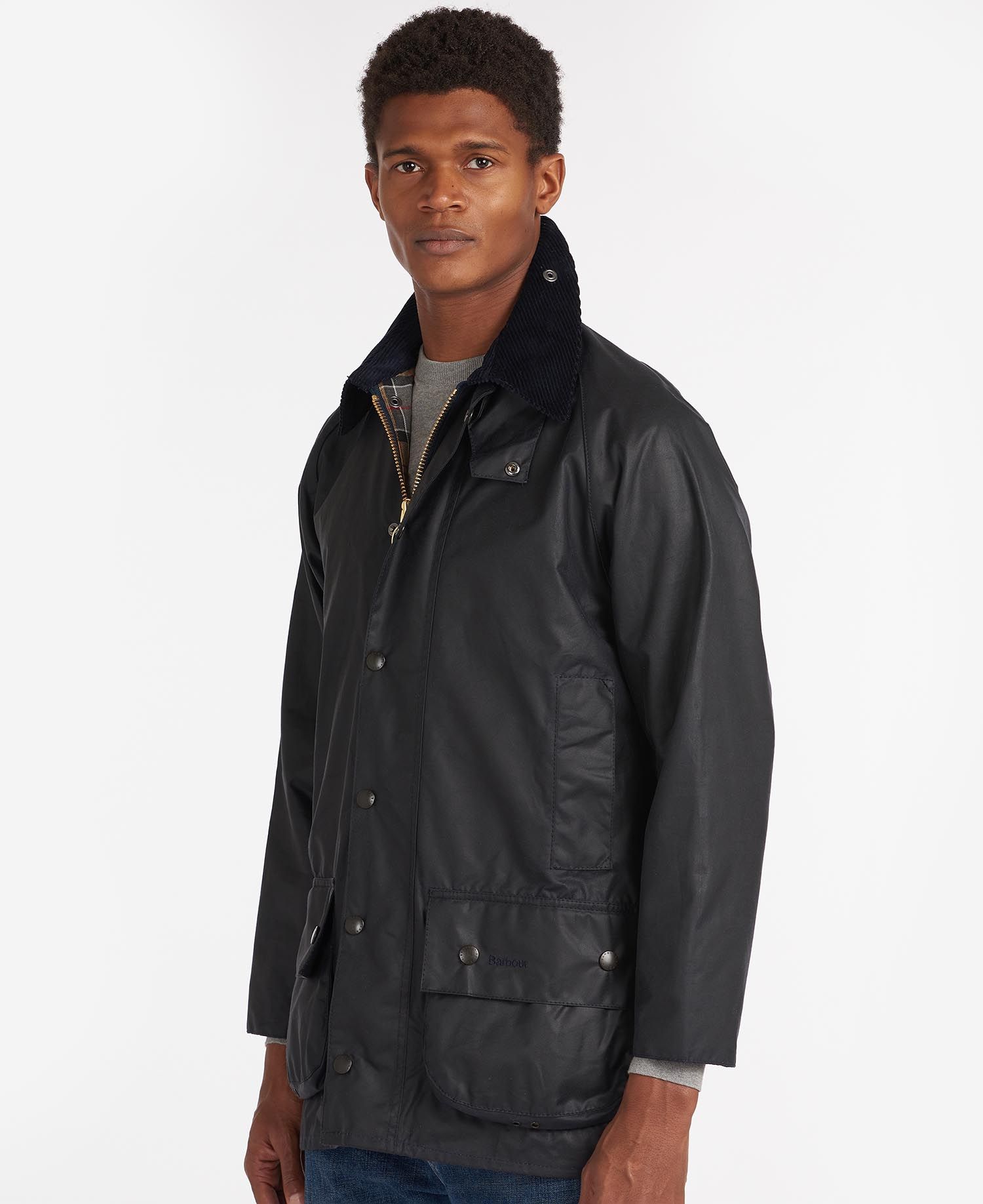 Barbour Beaufort Men's Waxed Jackets Black | 964317-ROW