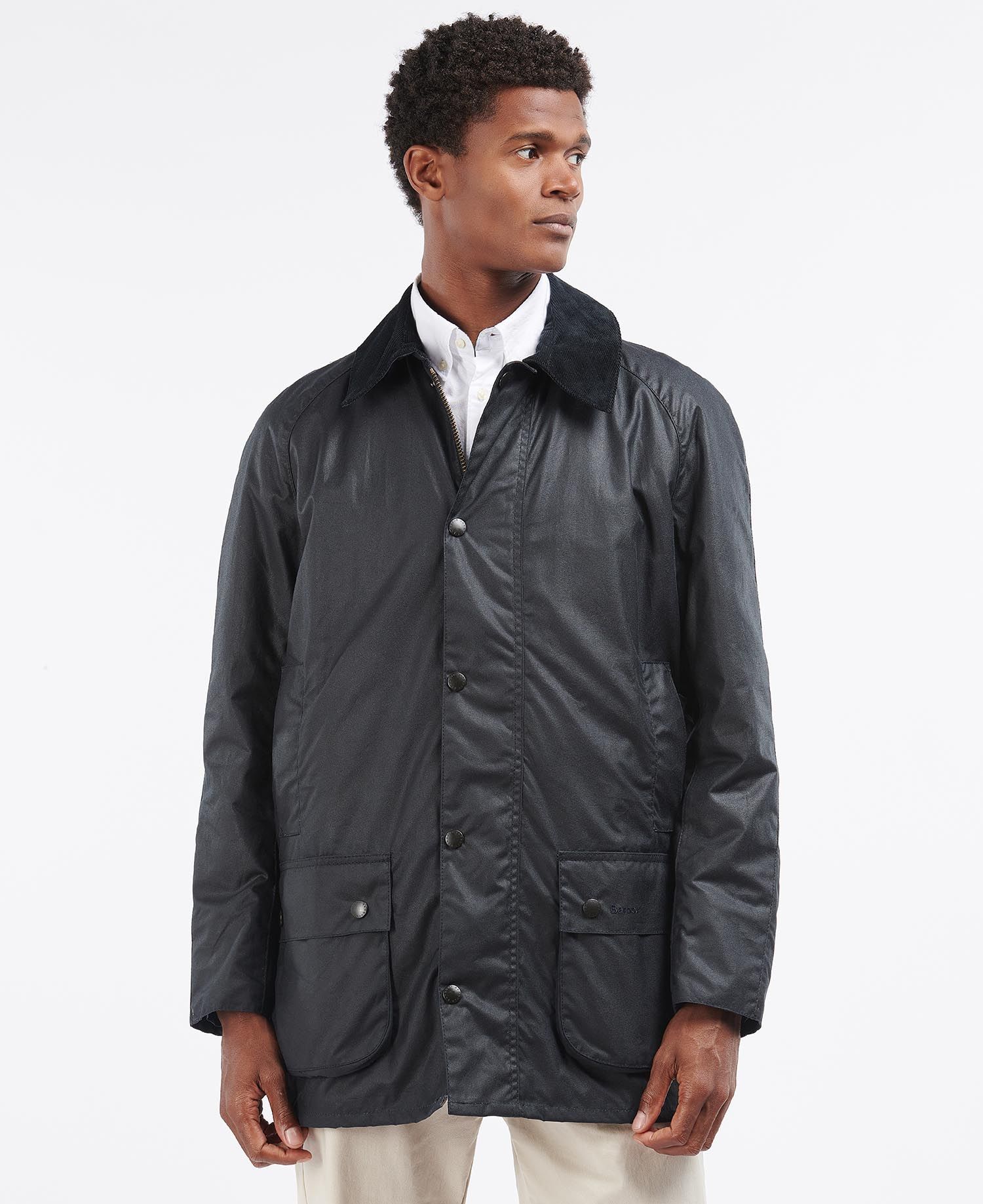 Barbour Beausby Men's Waxed Jackets Black | 367819-KZO