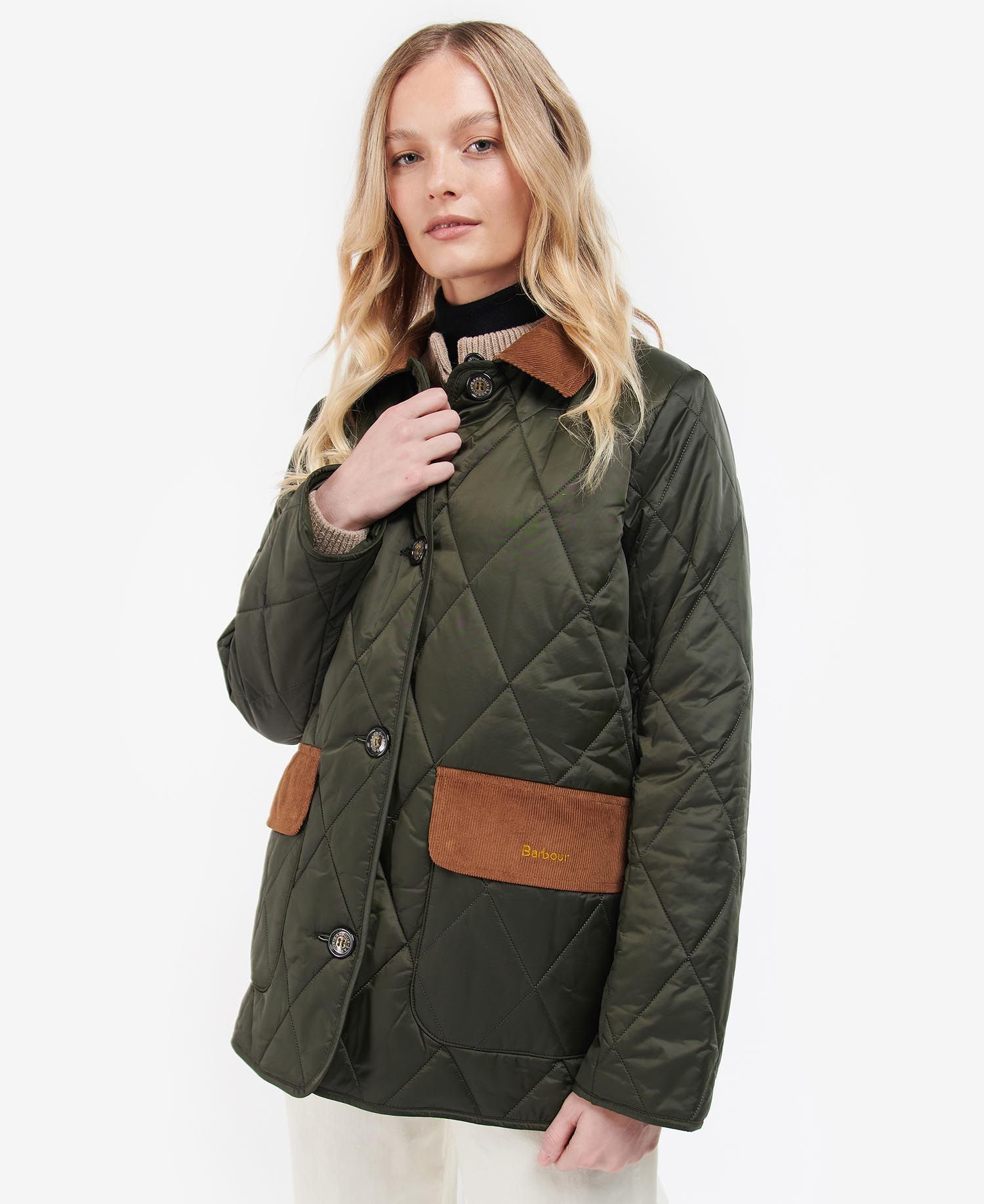 Barbour Bragar Women's Quilted Jackets Olive | 369807-LJW