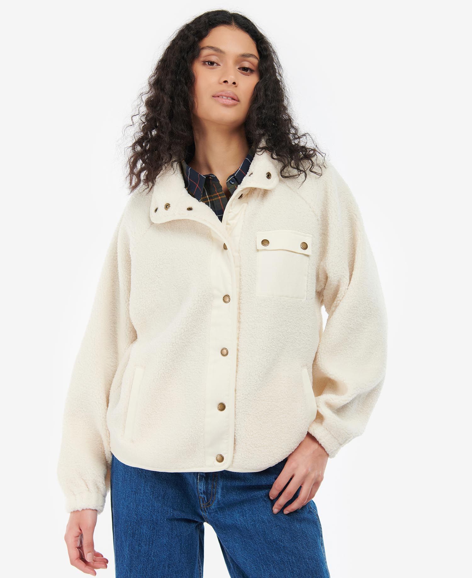 Barbour Callaly Fleece Women's Sweatshirts Beige | 217358-DWN