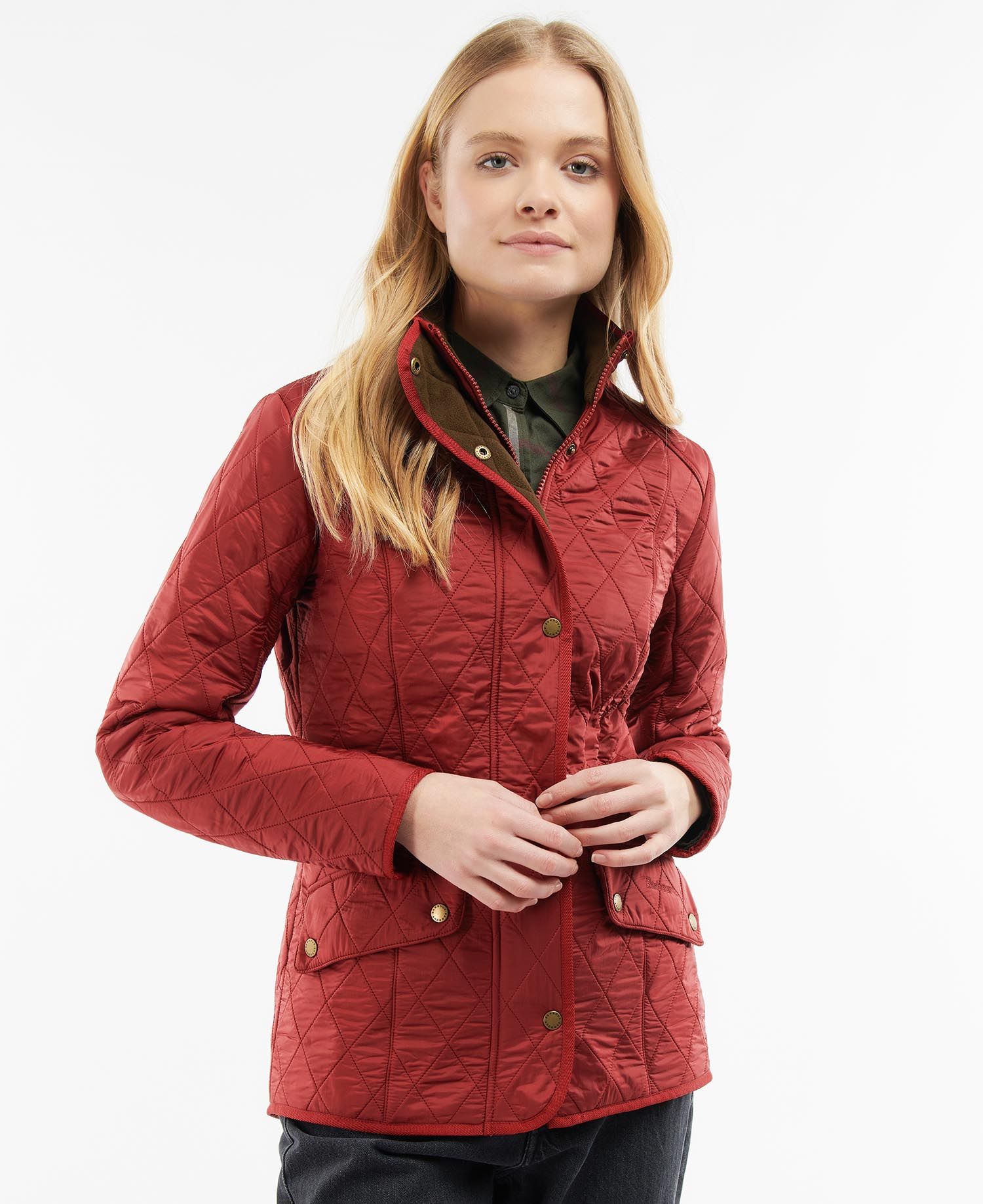 Barbour Cavalry Polarquilt Women's Quilted Jackets Red | 572061-PMF