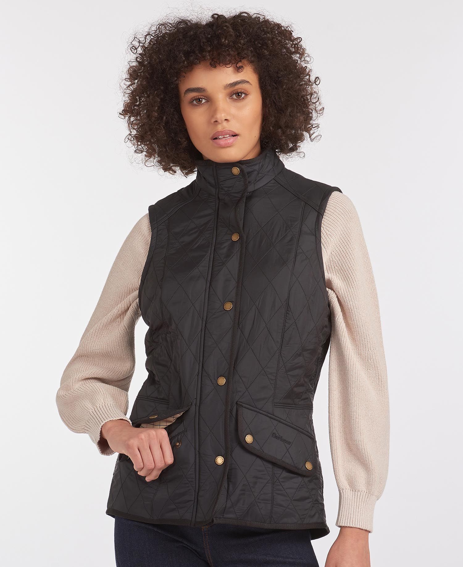 Barbour Cavalry Women's Vest Black | 069415-XFL