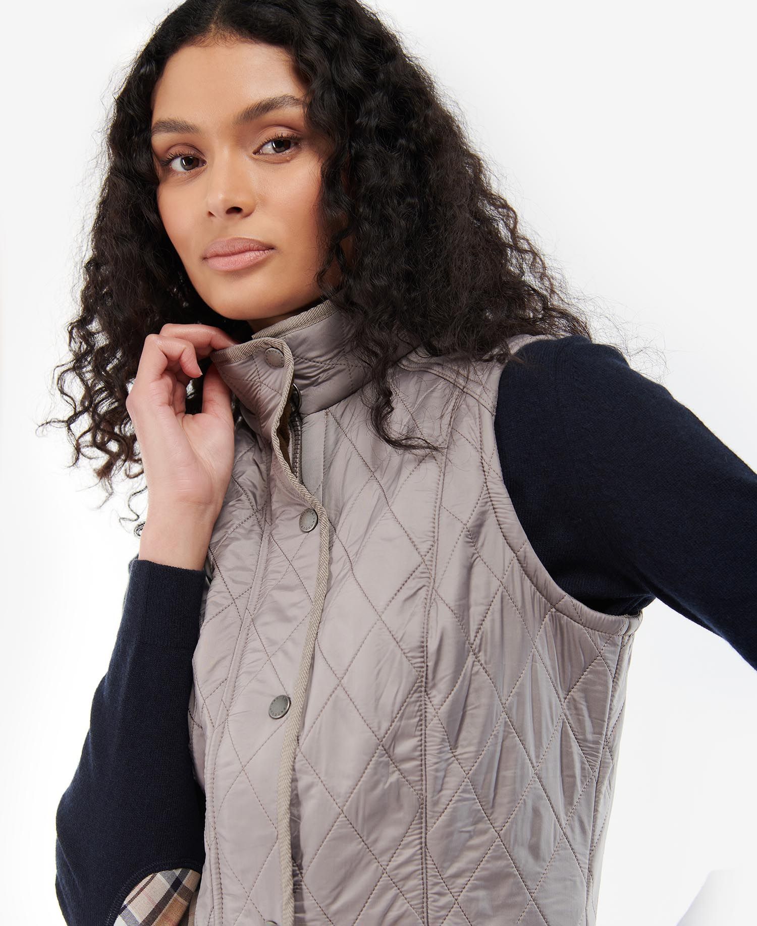 Barbour Cavalry Women's Vest Grey | 694327-JMI