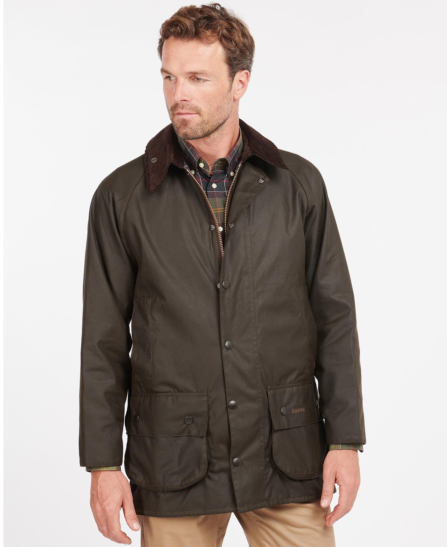 Barbour Classic Beaufort Men's Waxed Jackets Olive | 701452-IFN