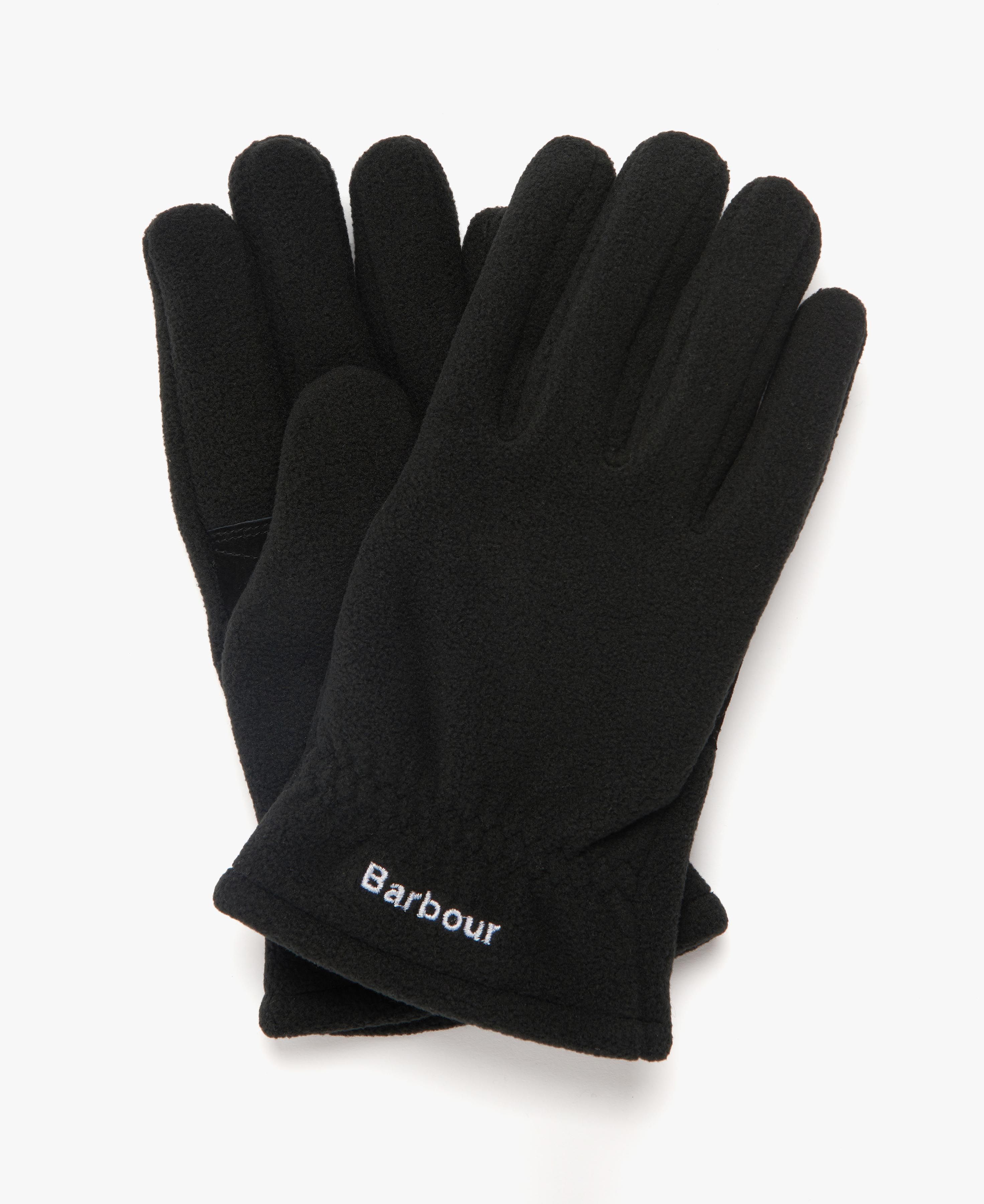 Barbour Coalford Fleece Men's Gloves Black | 120847-RJZ