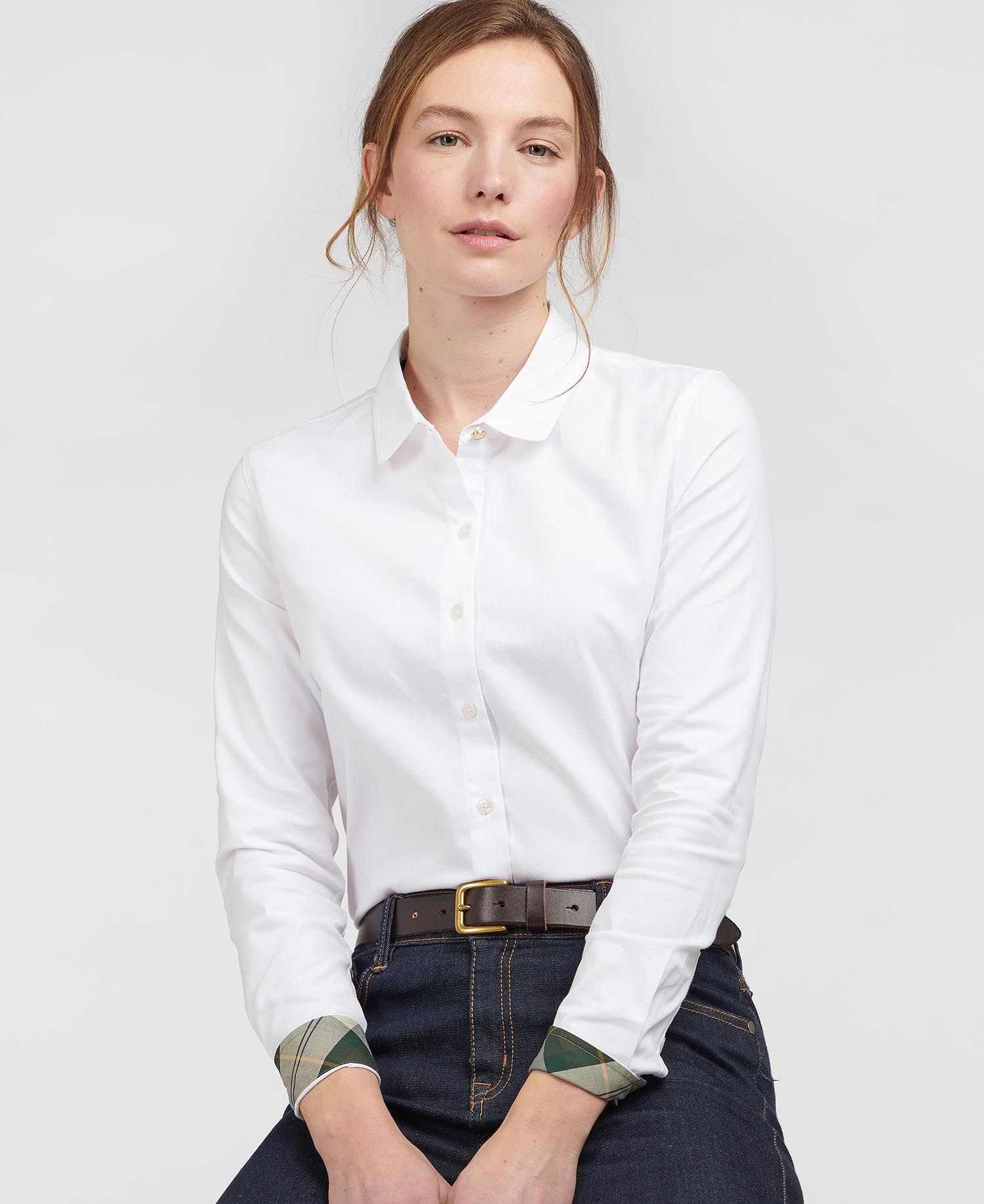 Barbour Cranleigh Women's Shirts White | 719506-LFV