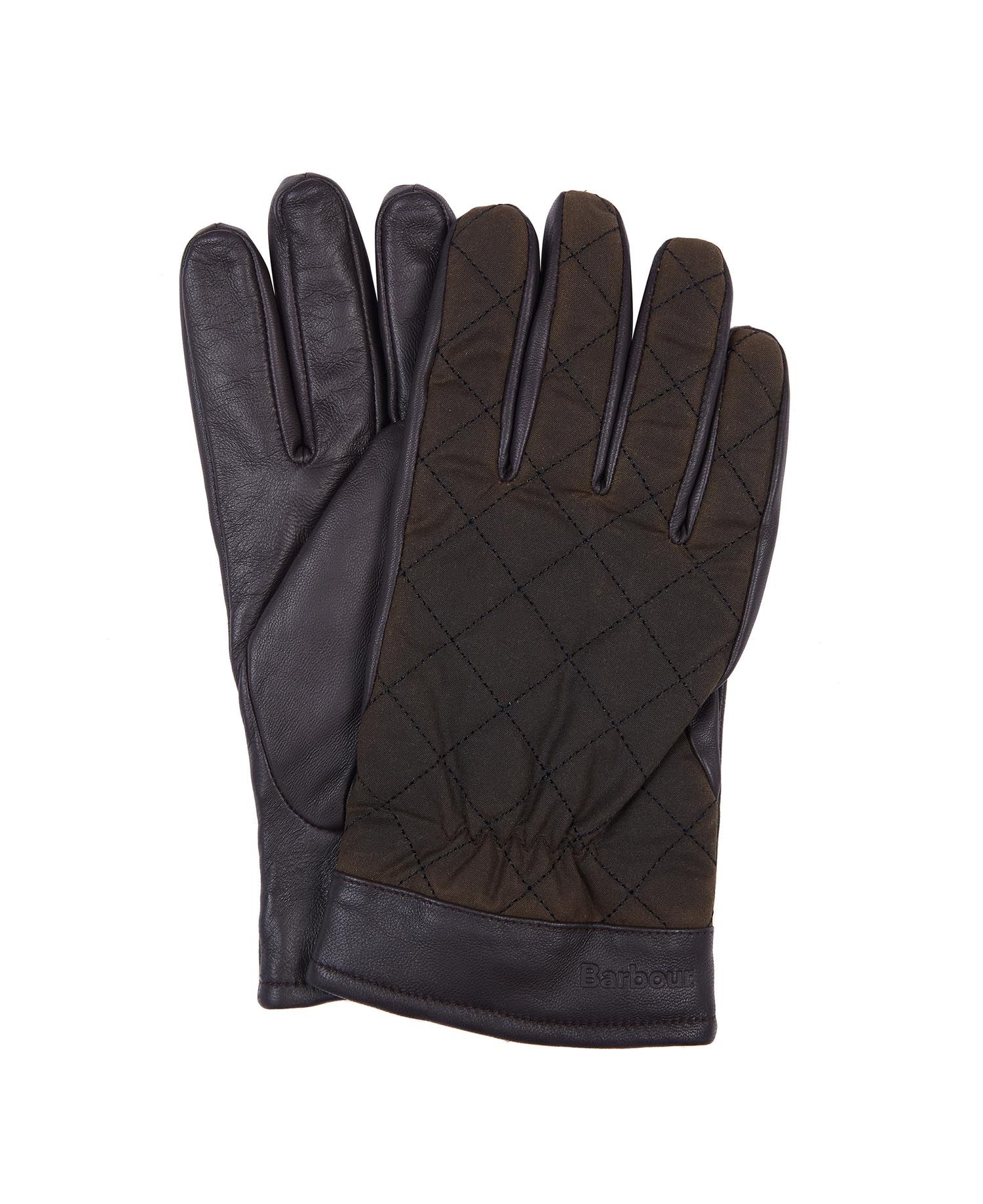 Barbour Dalegarth Men's Gloves Olive / Brown | 561720-WLG