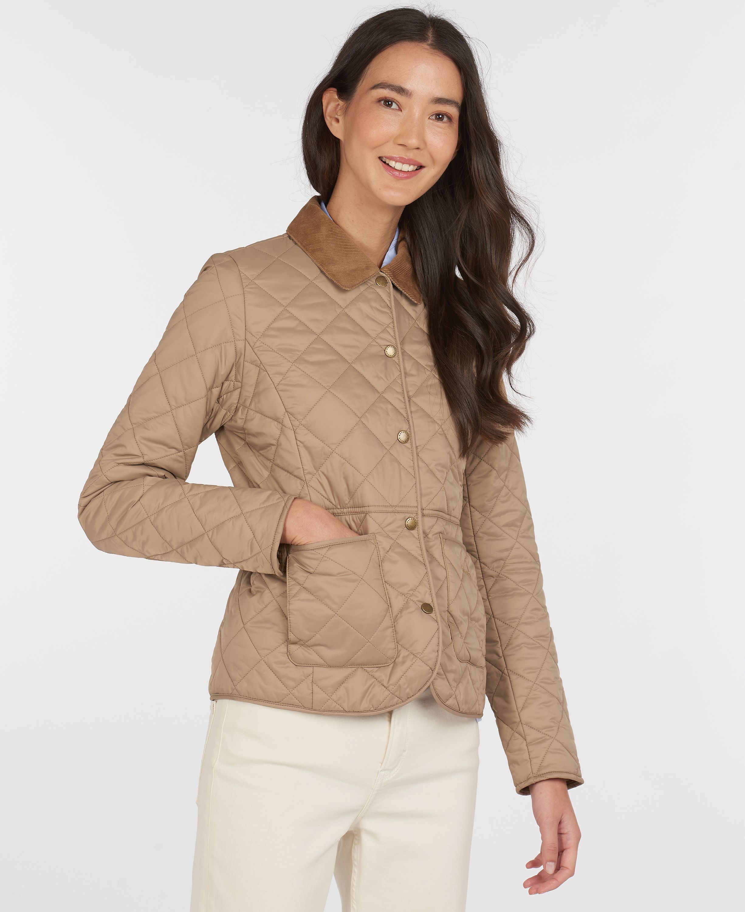 Barbour Deveron Women's Quilted Jackets Brown | 456173-OFA