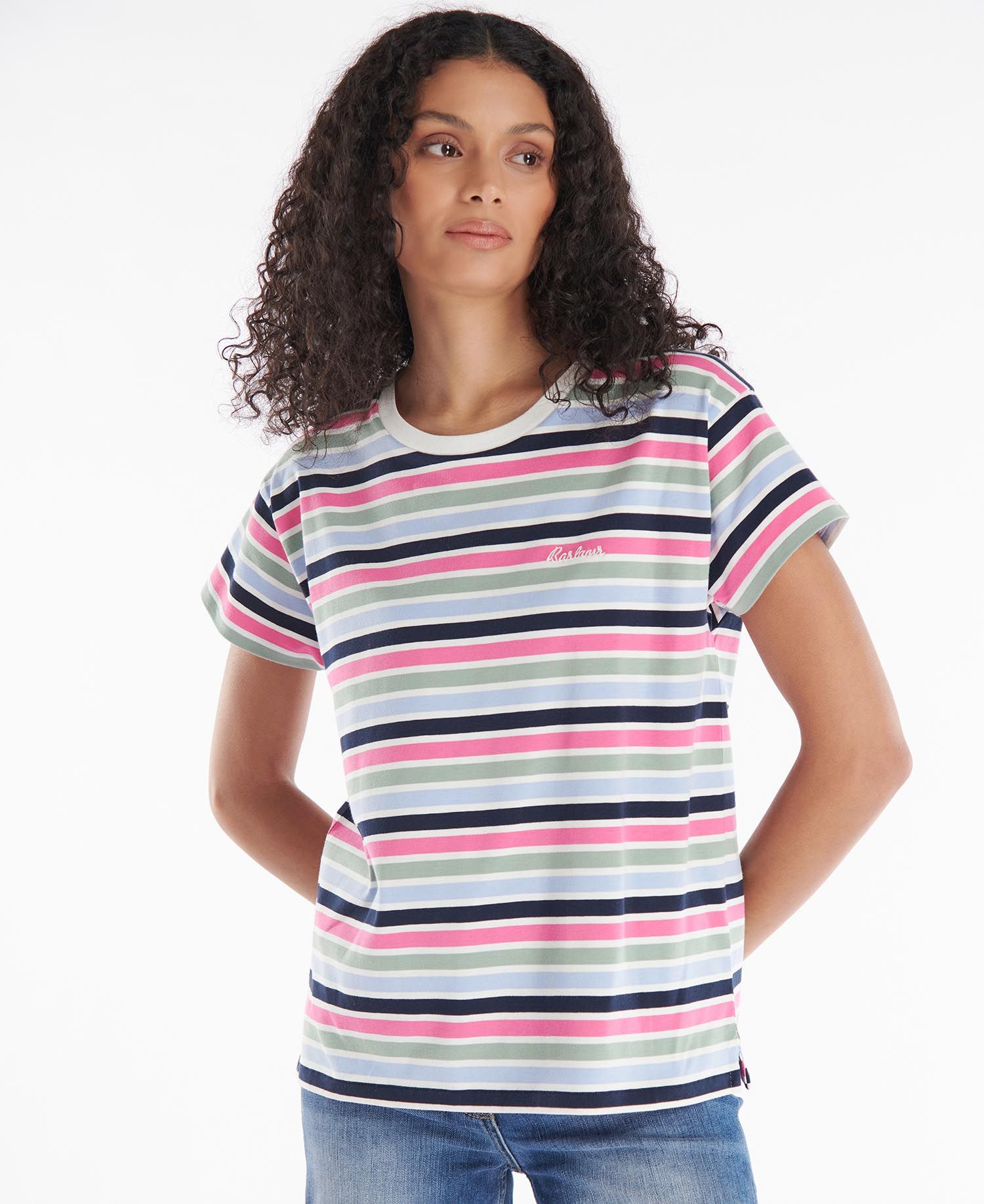 Barbour Evergreen Women's T Shirts Multicolor | 659241-PIX