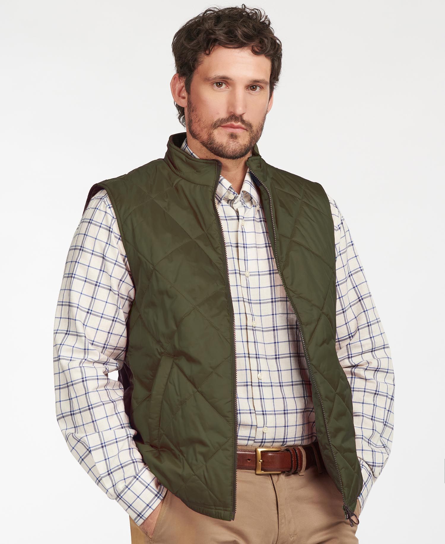 Barbour Finn Men's Vest Navy | 532810-TFM