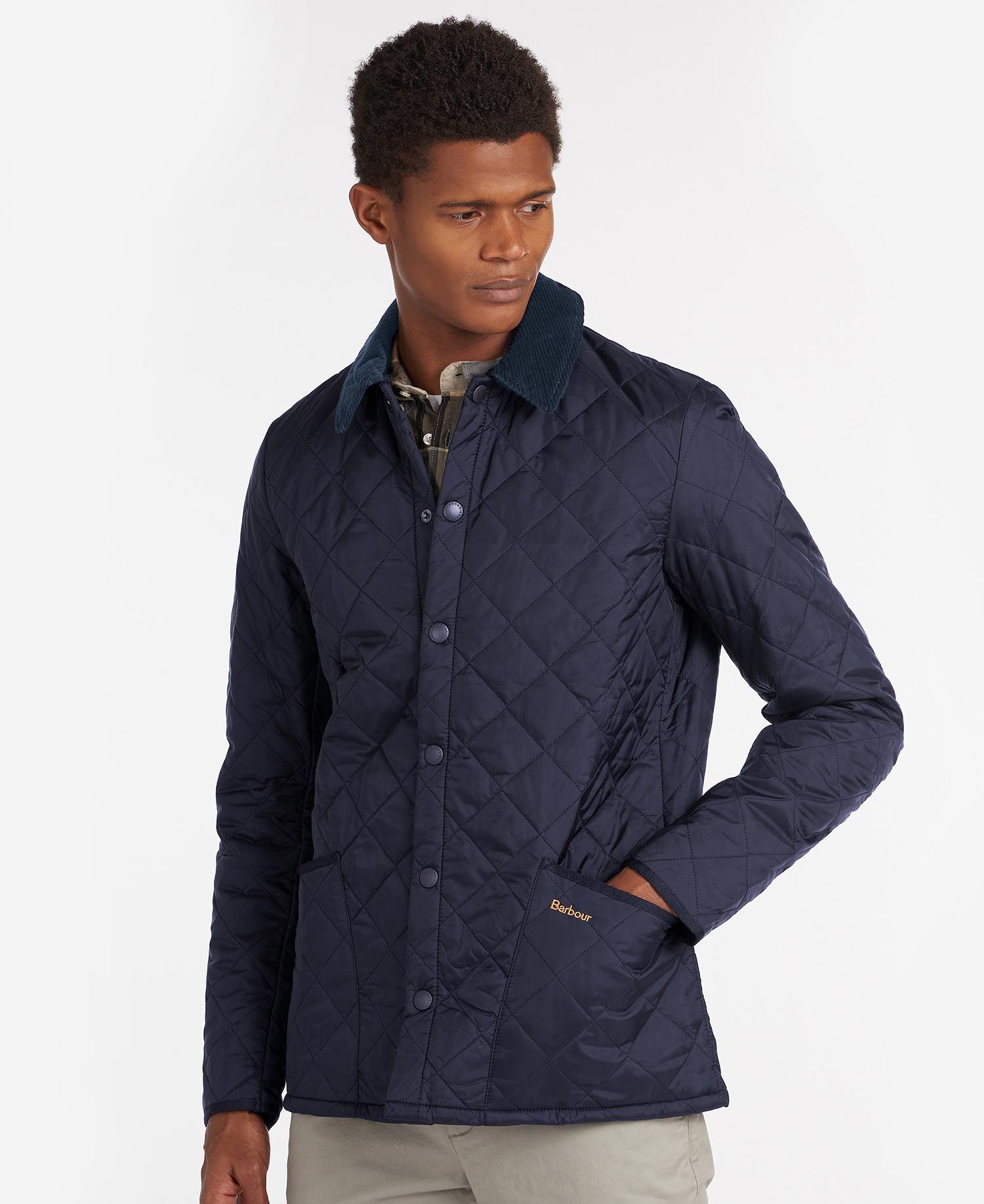 Barbour Heritage Liddesdale Men's Quilted Jackets Black | 741253-OAV