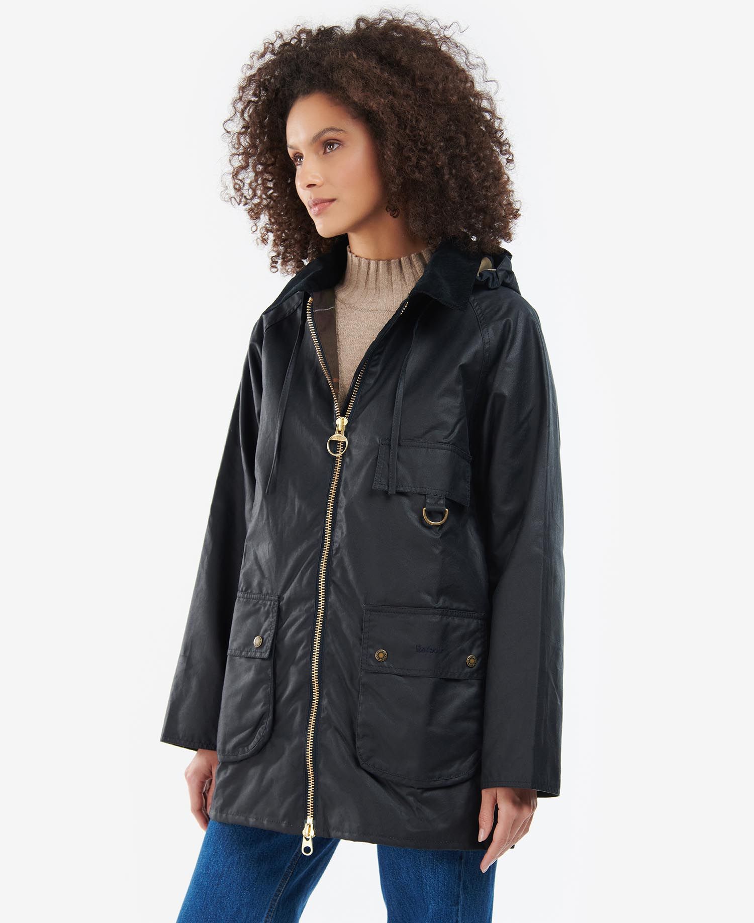 Barbour Highclere Women's Waxed Jackets Navy | 079415-QNI