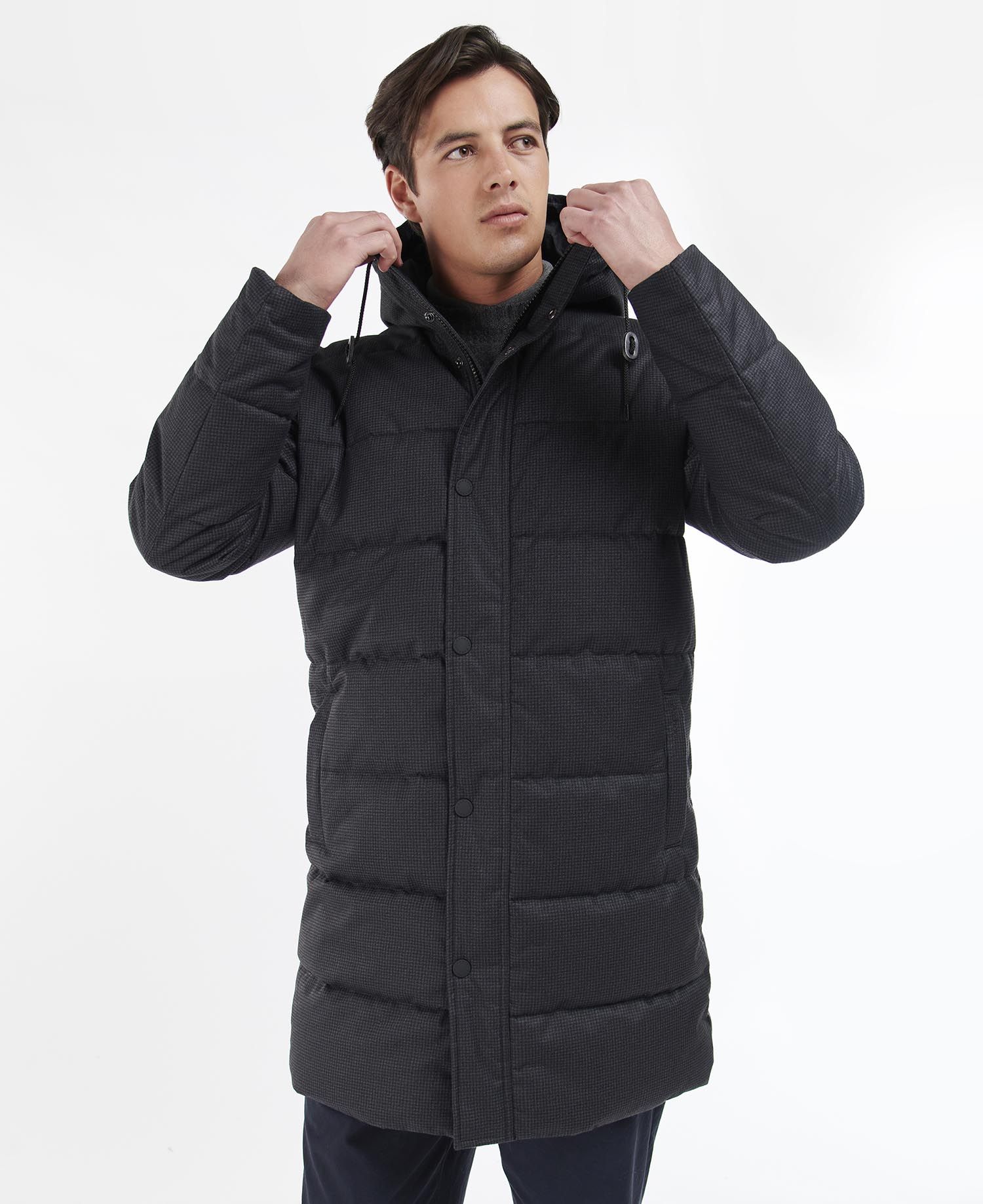 Barbour Hoxley Baffle Men's Quilted Jackets Grey | 854021-UVL