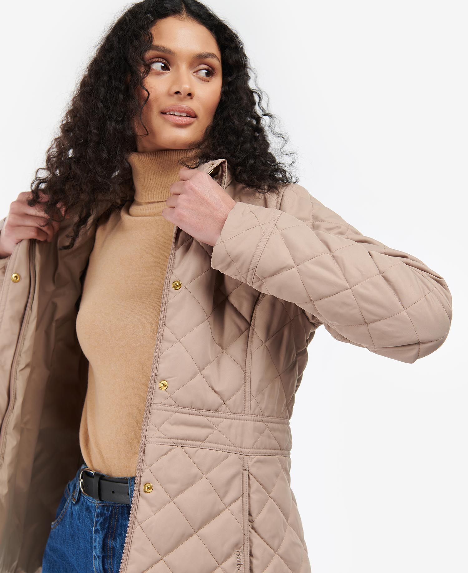 Barbour Jemima Women's Quilted Jackets Light Pink | 862739-SYM