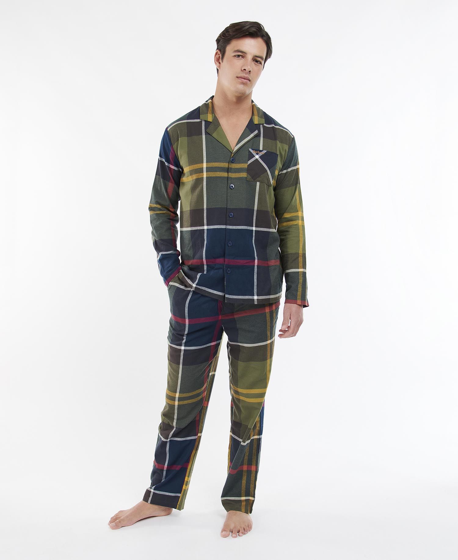 Barbour Large Scale Laith Men's Nightwear Red | 385472-RMX