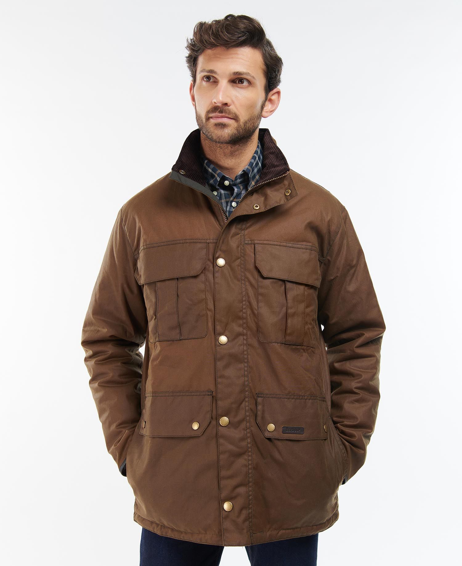 Barbour Malcolm Men's Waxed Jackets Olive | 168074-YIG