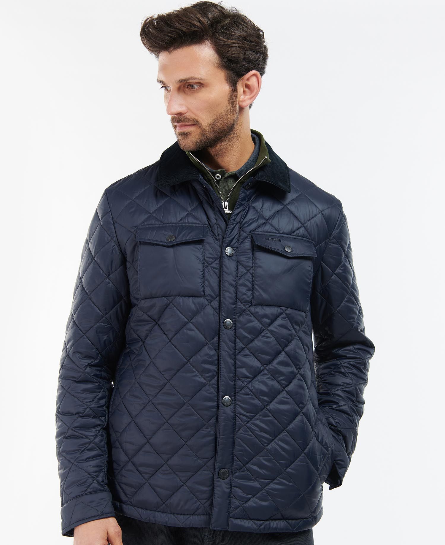 Barbour Men's Quilted Jackets Navy | 712496-ZOA