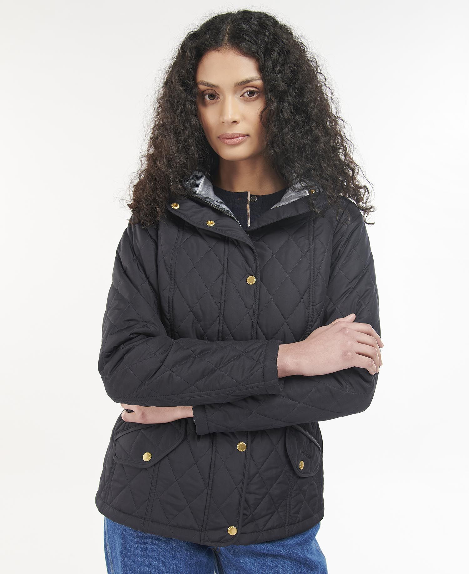 Barbour Millfire Women's Quilted Jackets Black | 612409-UXK