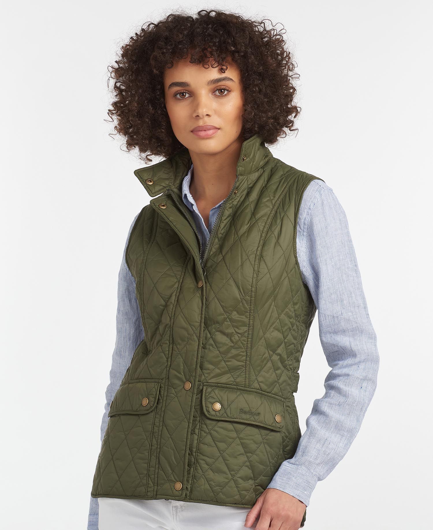 Barbour Otterburn Women's Vest Navy | 654297-RWO