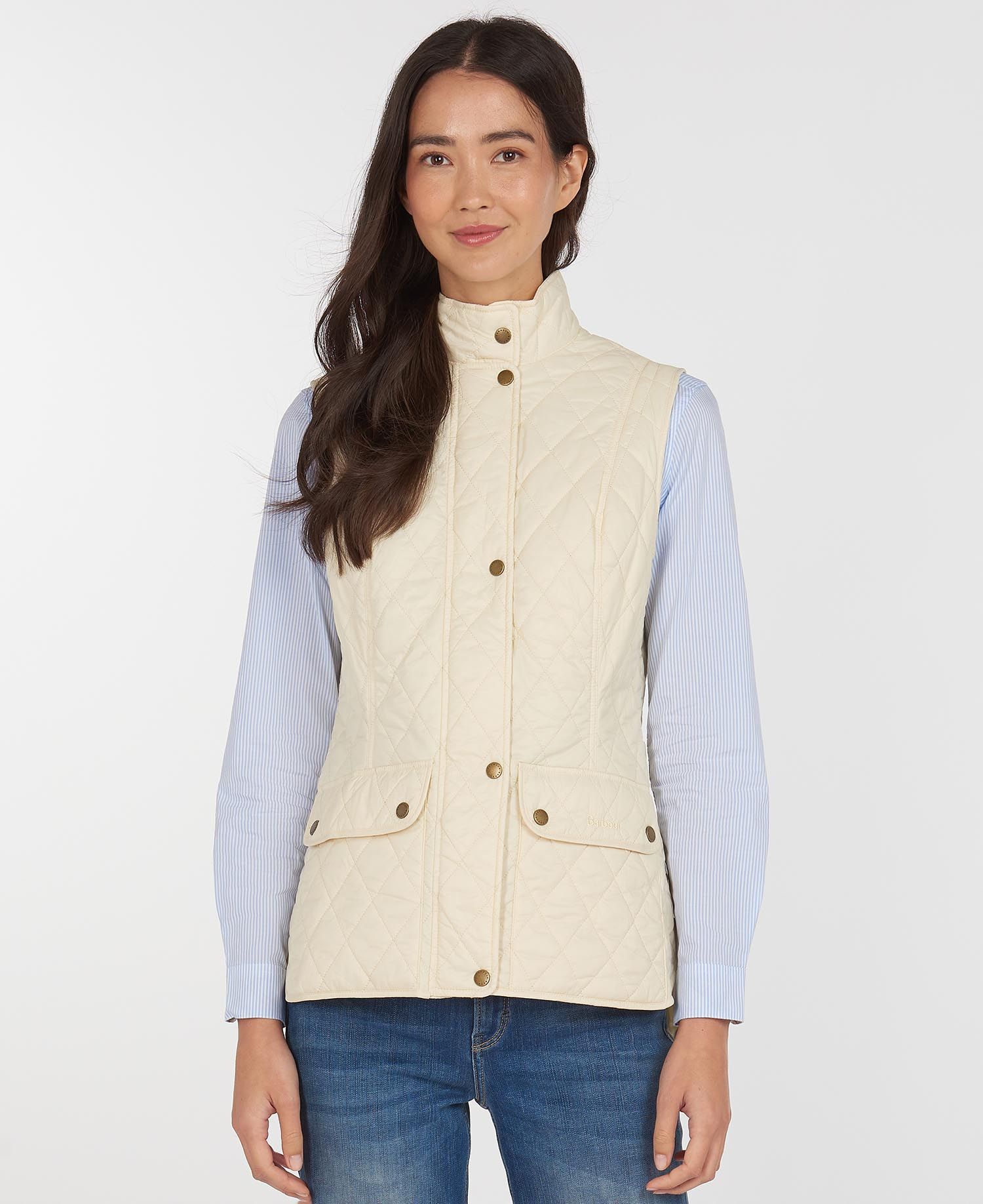 Barbour Otterburn Women's Vest Navy | 872096-XFA