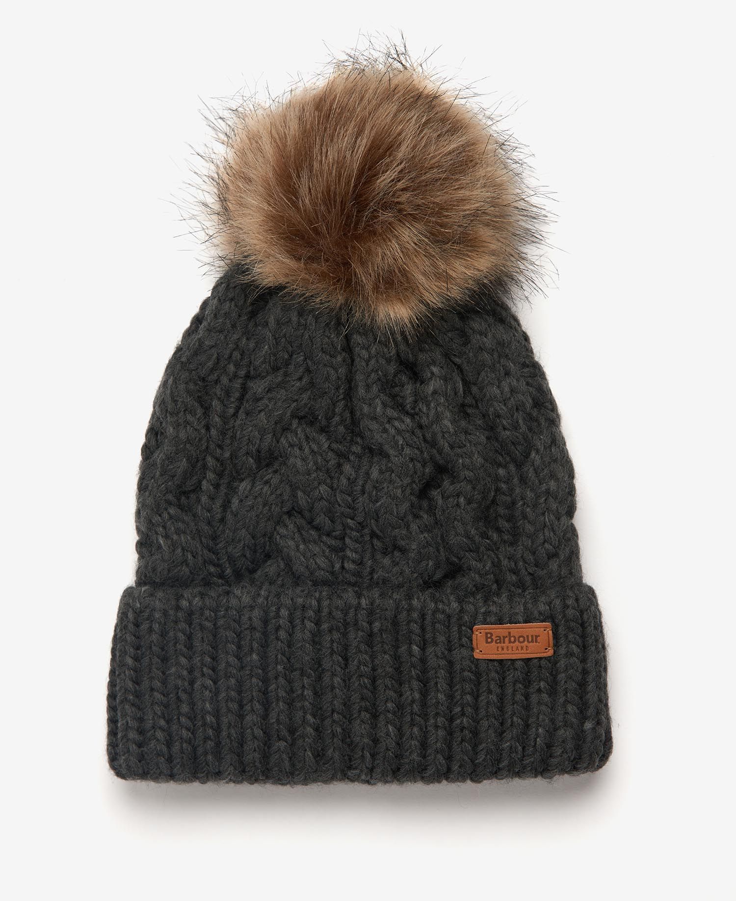 Barbour Penshaw Cable Women's Beanie Grey | 935071-FTY