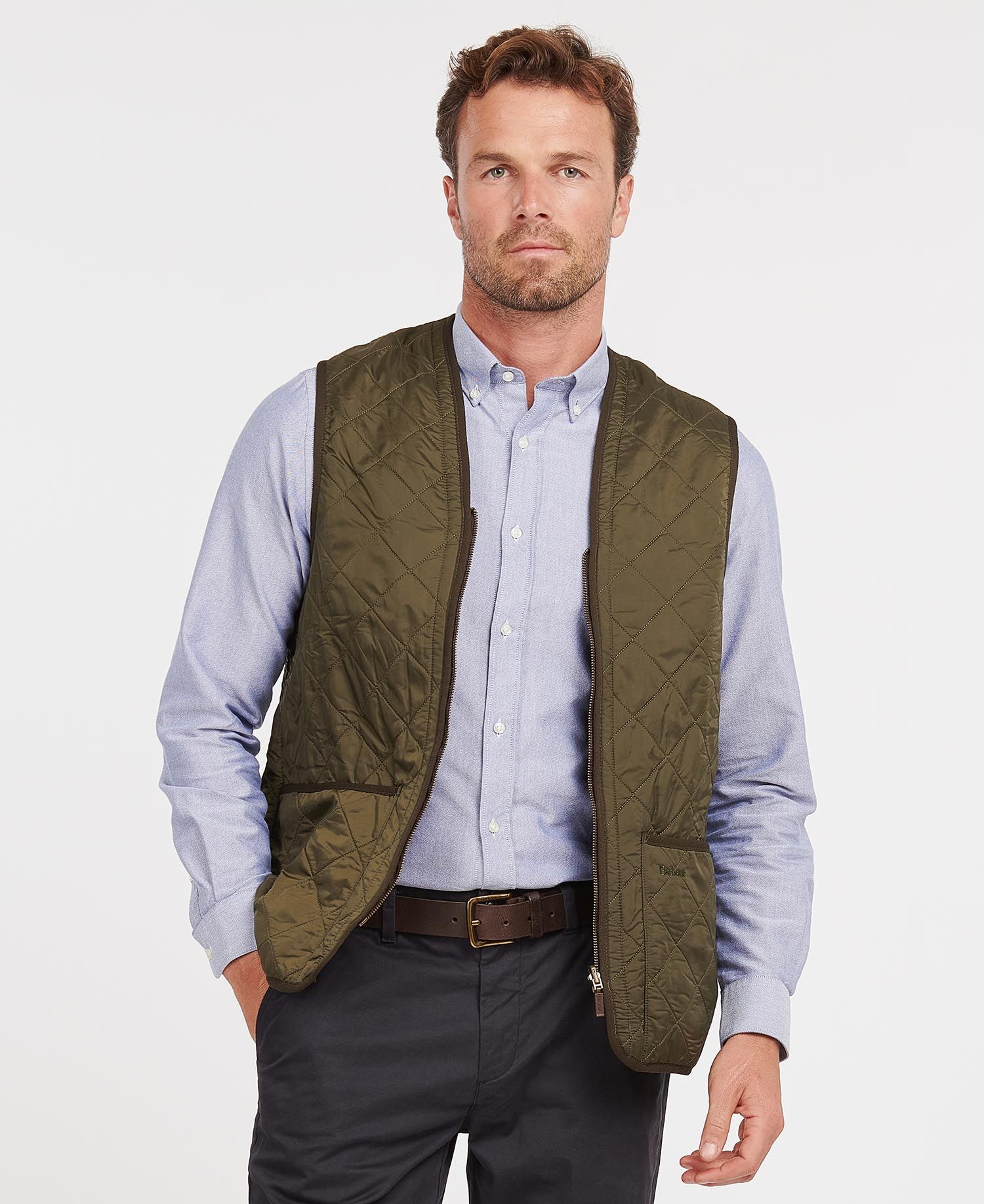 Barbour Polarquilt Zip-In Liner Men's Vest Black | 759824-LZV