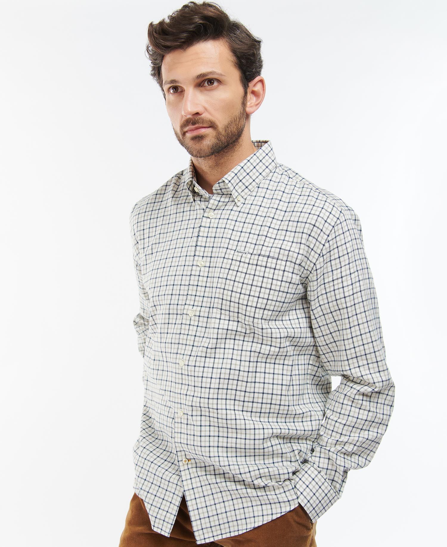 Barbour Preston Regular Men's Shirts Navy | 570913-IKR