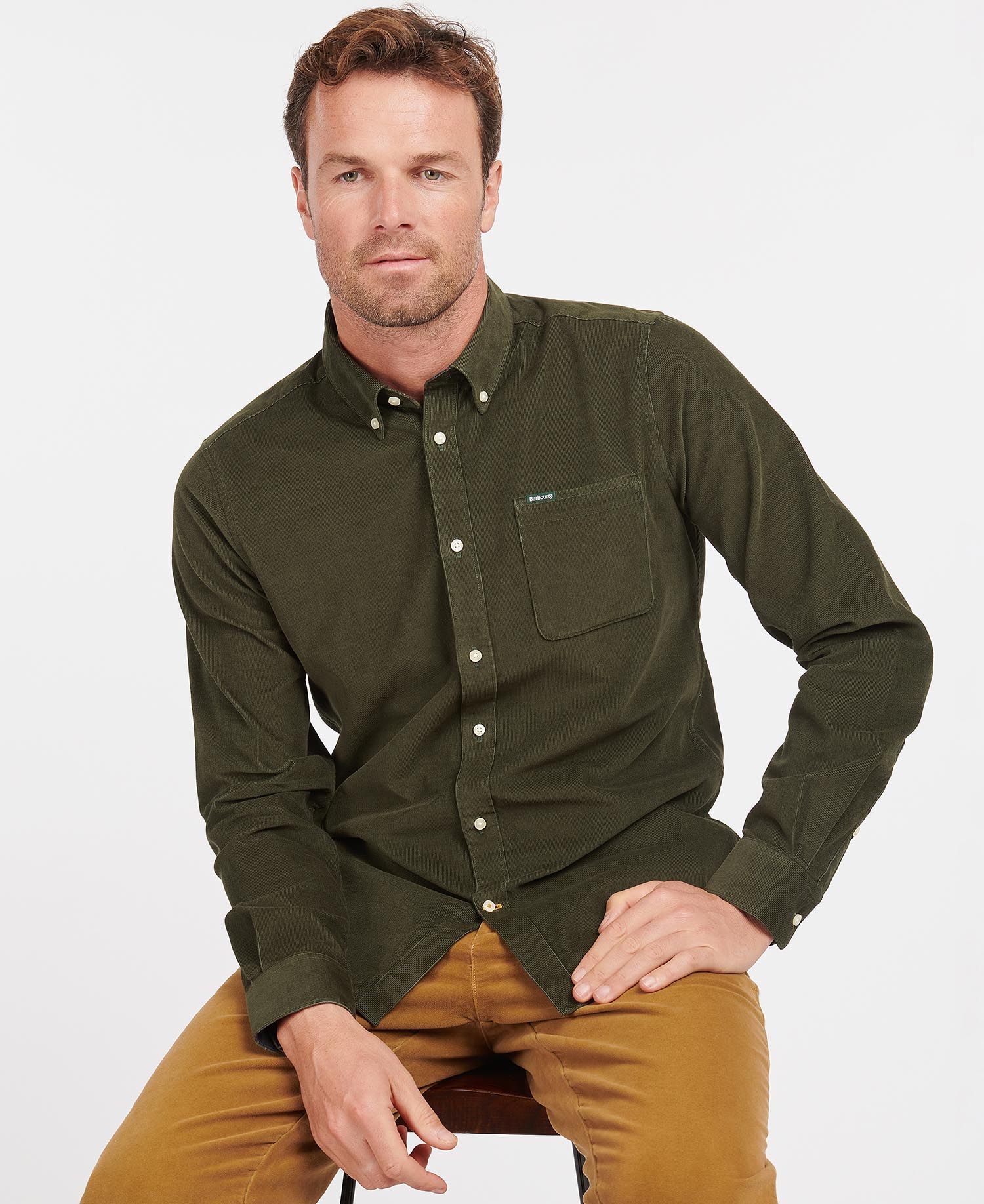 Barbour Ramsey Tailored Men's Shirts Brown | 045972-OCN