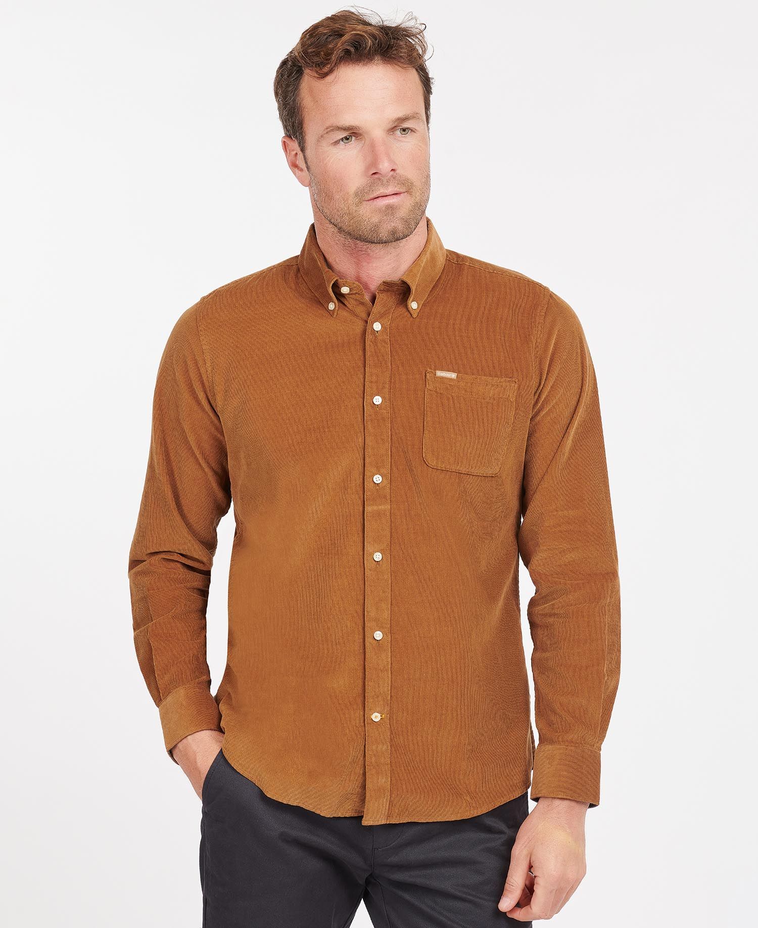 Barbour Ramsey Tailored Men's Shirts Brown | 360178-CWB