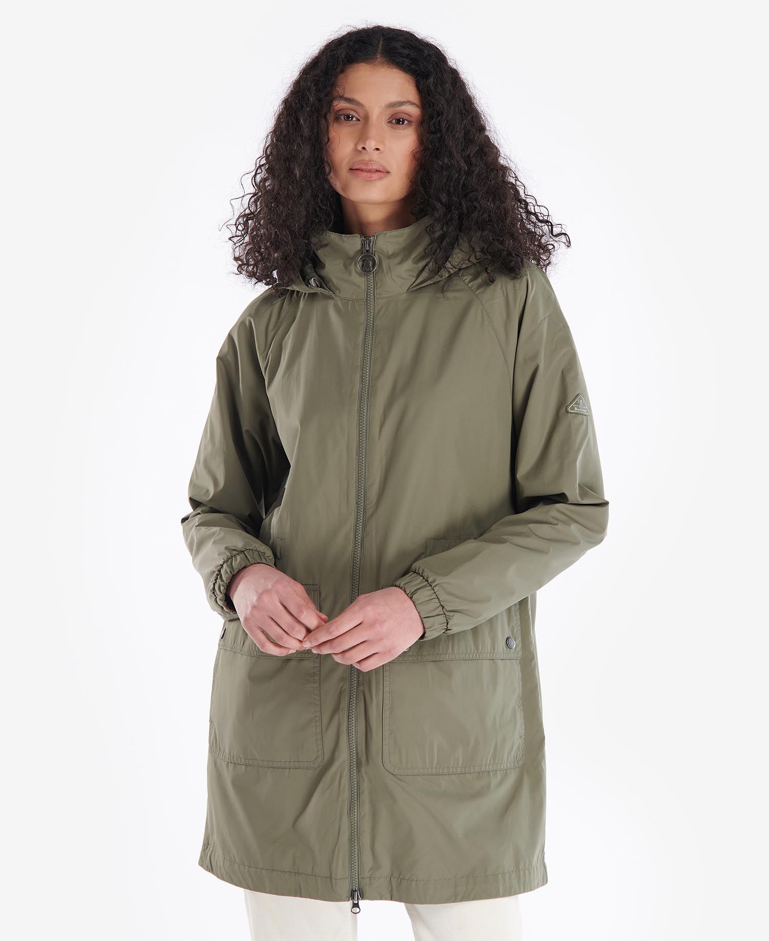 Barbour Sea Daisy Showerproof Women's Casual Jackets Khaki | 506791-PNO