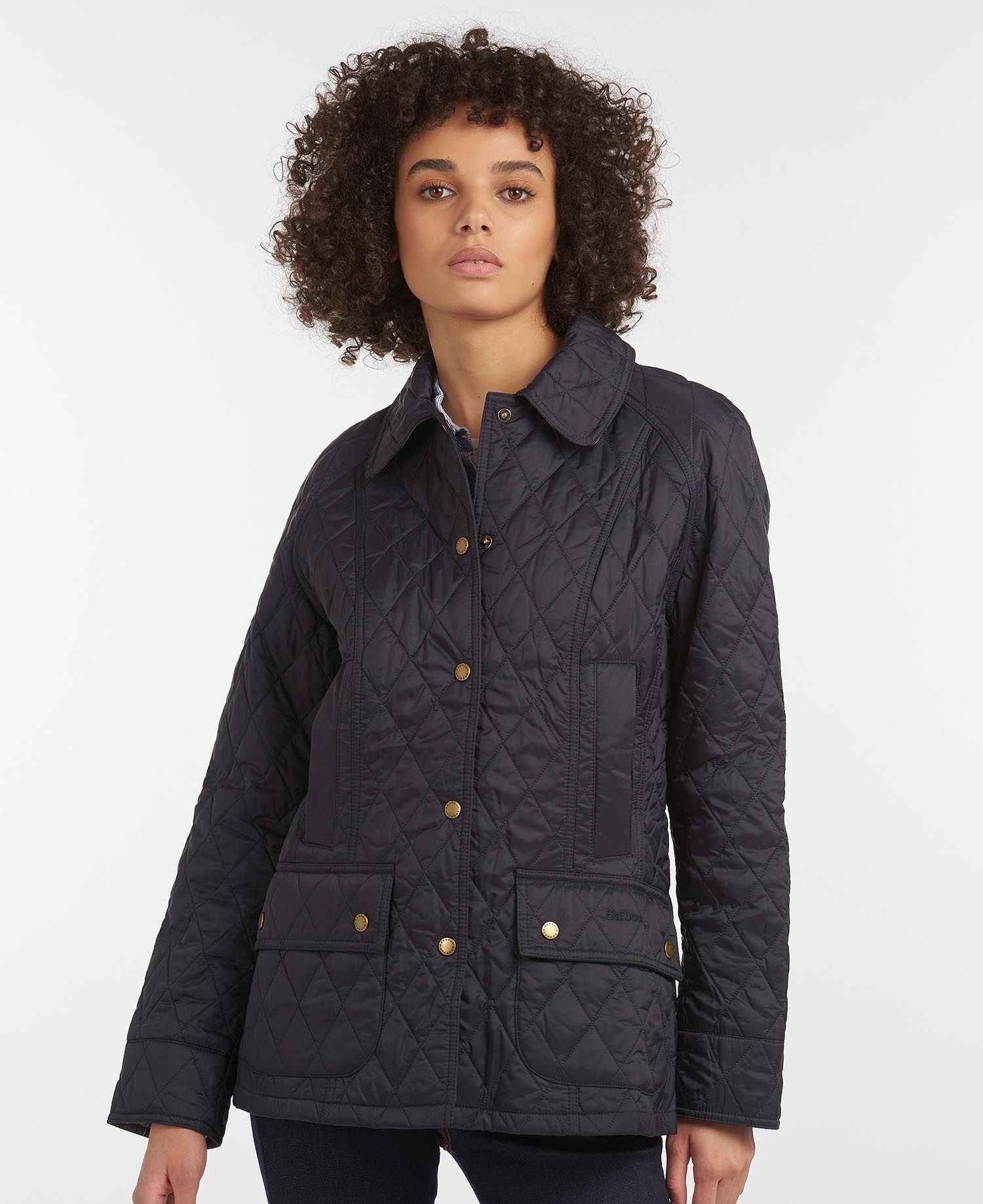 Barbour Summer Beadnell Women's Quilted Jackets Navy | 410875-WDC