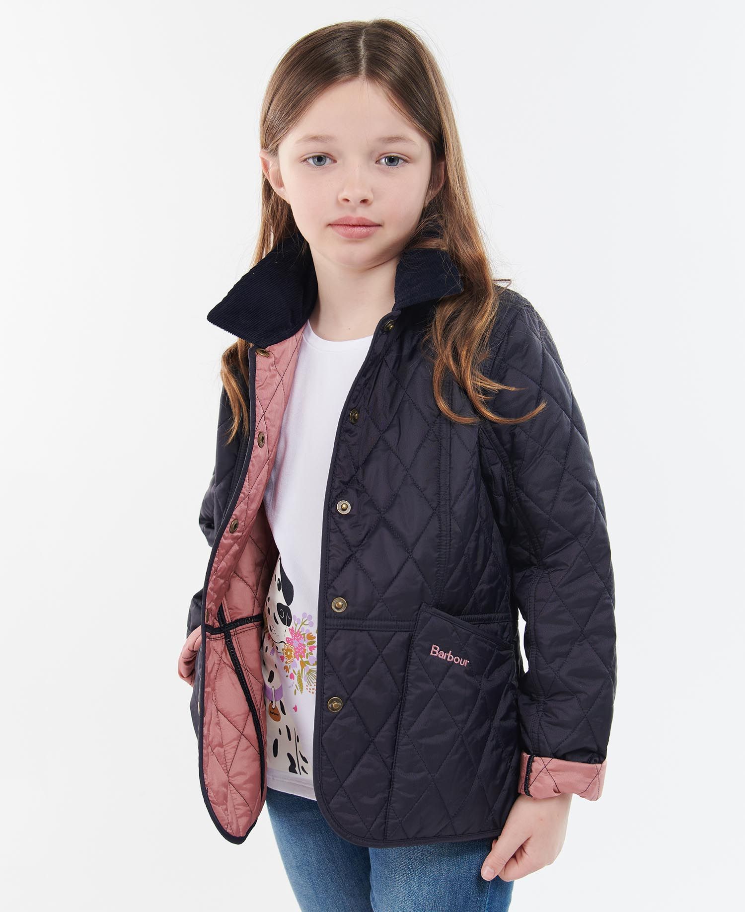 Barbour Summer Liddesdale Kids' Jackets Rose Pink | 938407-QZX