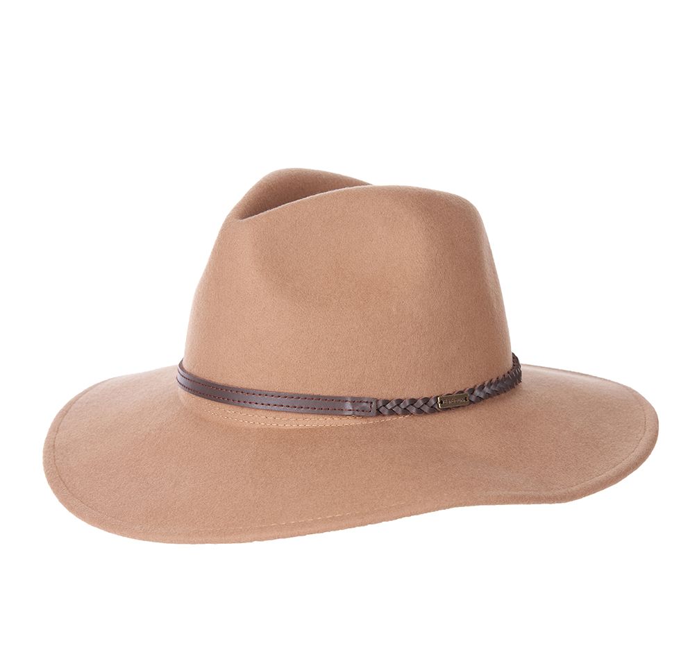 Barbour Tack Fedora Women's Hats Brown | 340912-RAX