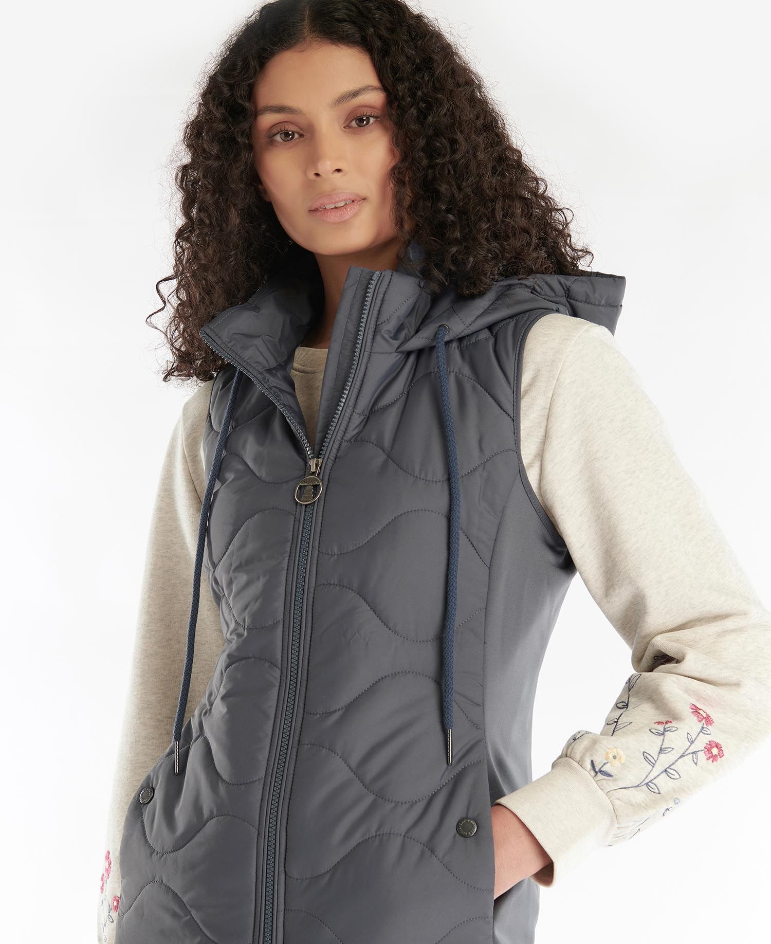 Barbour Thrift Women's Vest Blue | 516984-LMF