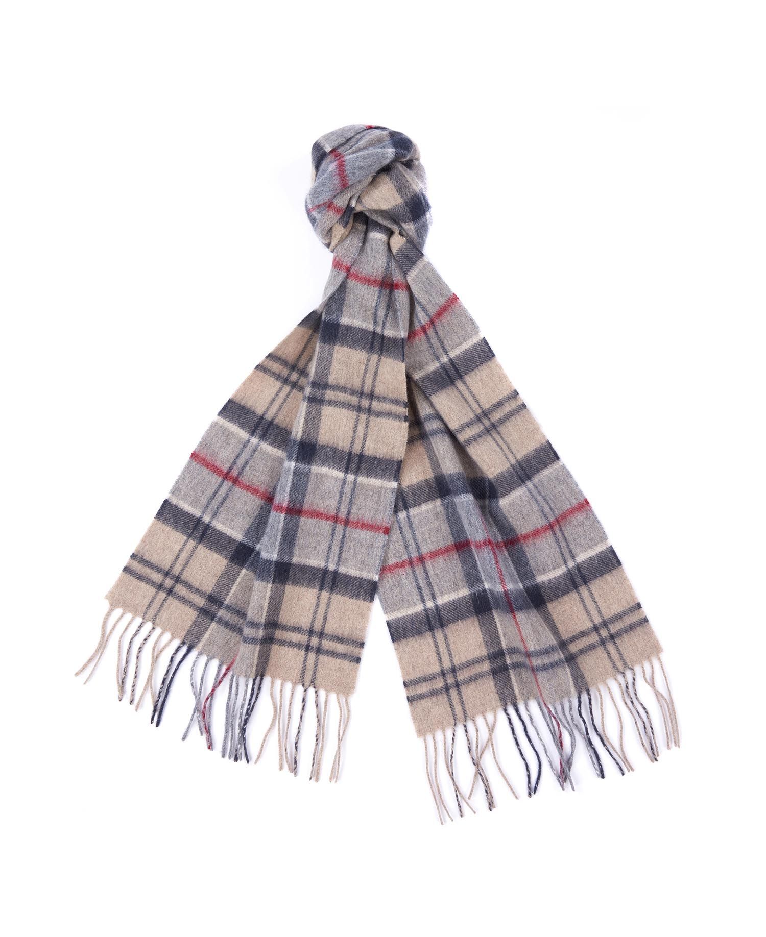 Barbour Wool & Cashmere Tartan Men's Scarves Black / Grey | 610892-QZY