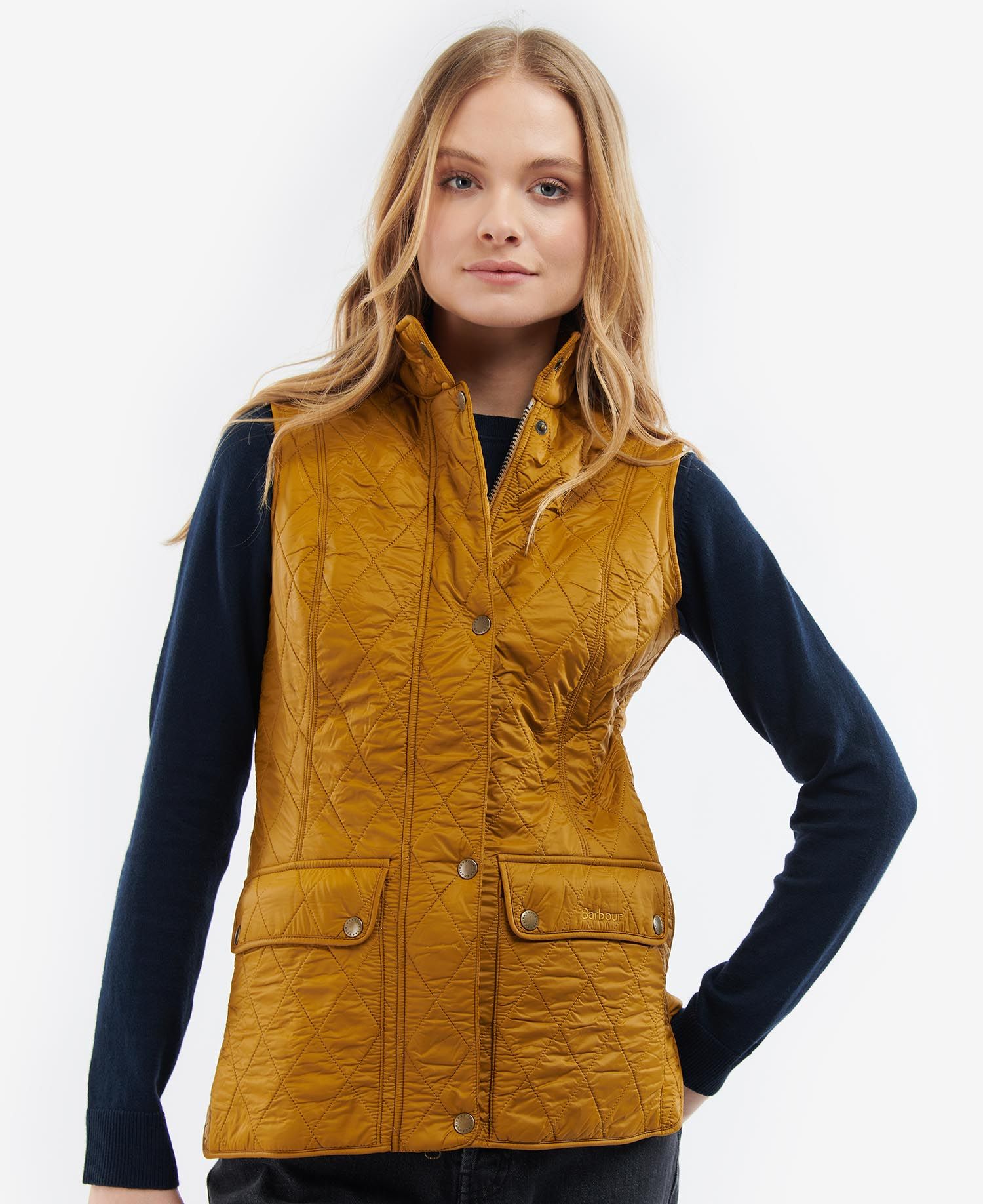 Barbour Wray Women's Vest Gold | 960715-ECX