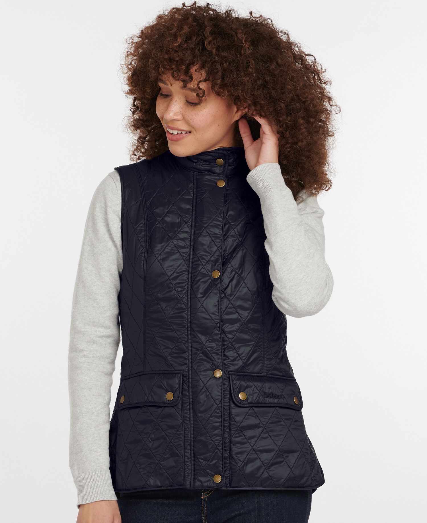 Barbour Wray Women's Vest Navy | 568017-NIT