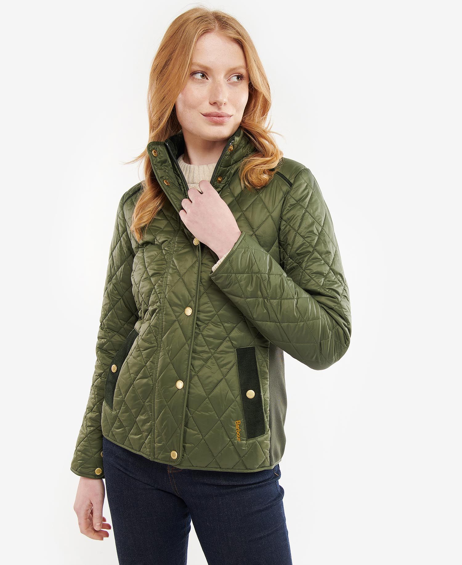 Barbour Yarrow Women's Quilted Jackets Olive | 761804-DQI