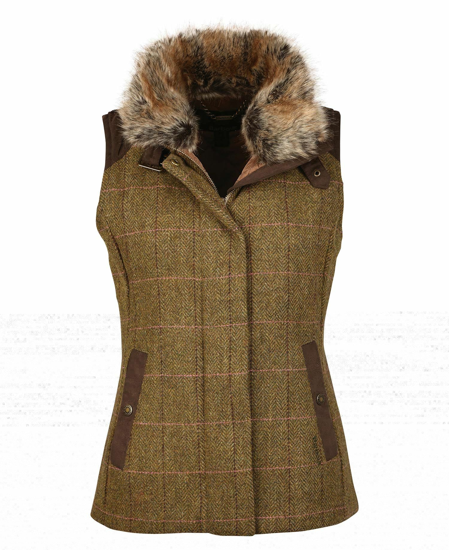 Barbour Alder Wool Women's Vest Olive | 068792-FVH