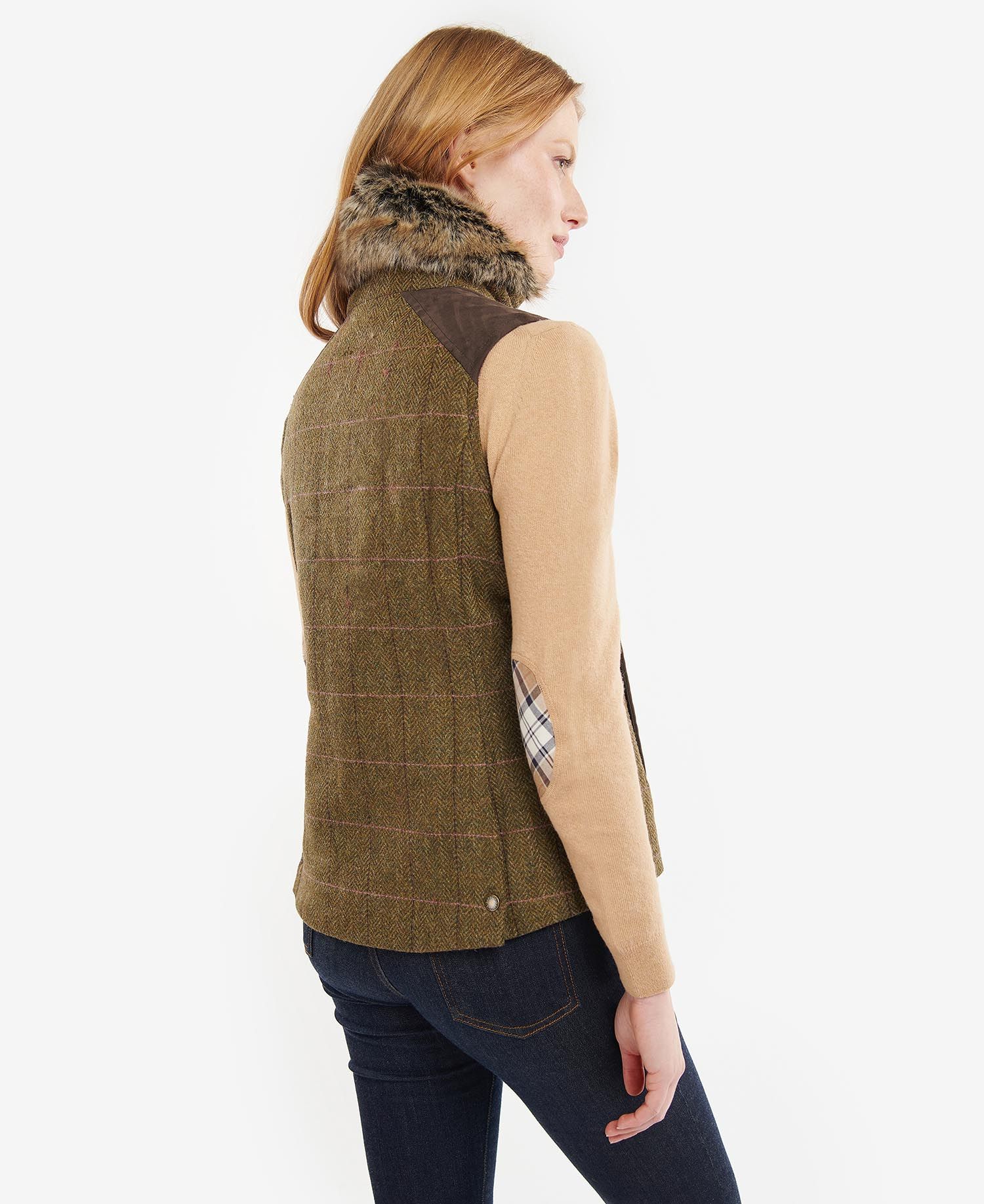 Barbour Alder Wool Women's Vest Olive | 068792-FVH