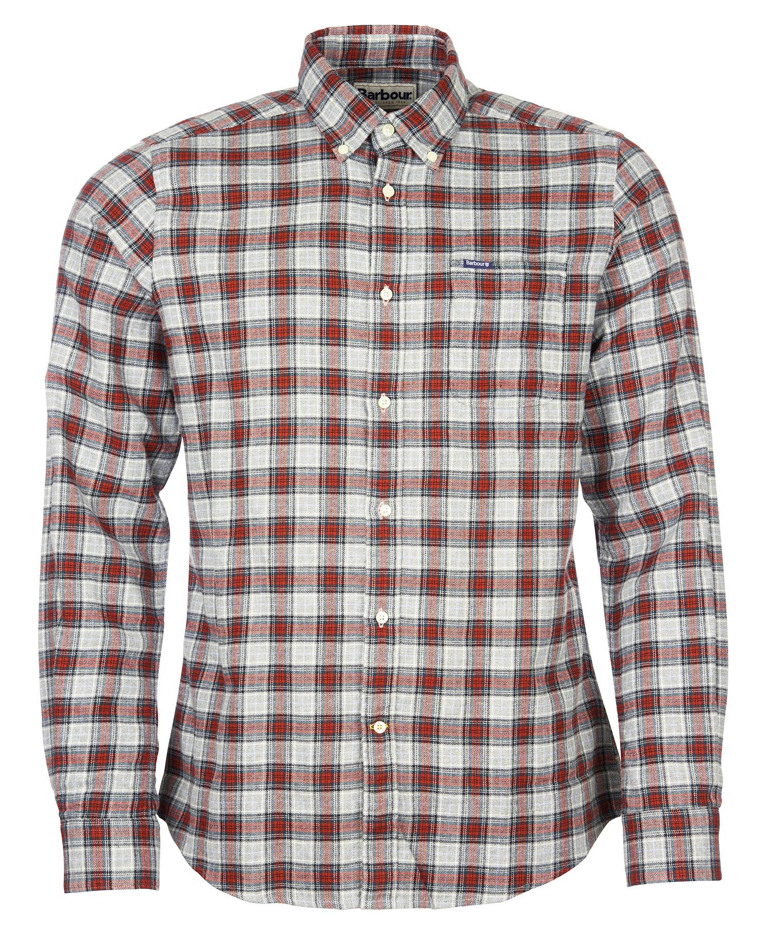 Barbour Alderton Tailored Men's Shirts Grey | 531297-FYM