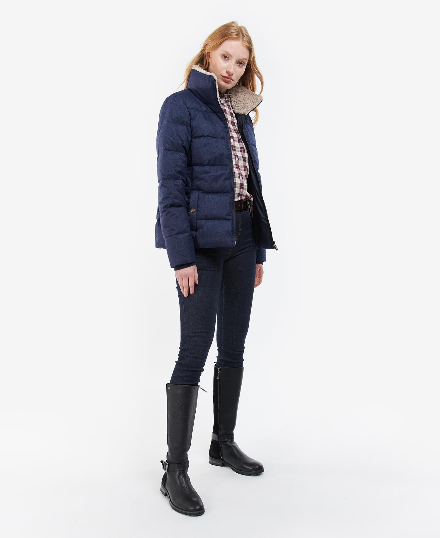 Barbour Allium Women's Quilted Jackets Navy | 681530-RUE