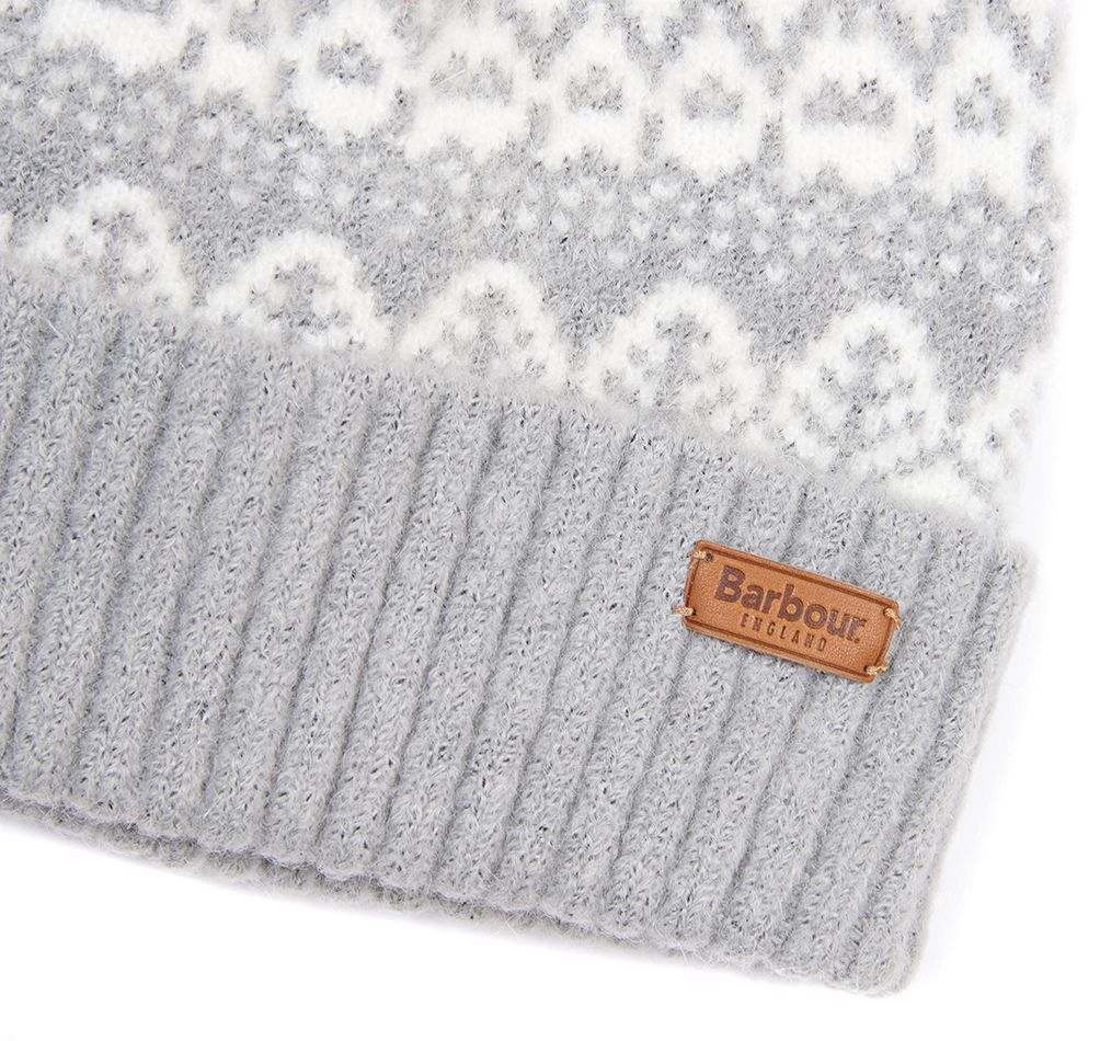 Barbour Alpine Fairisle Pom Women's Beanie Grey | 798164-HGE