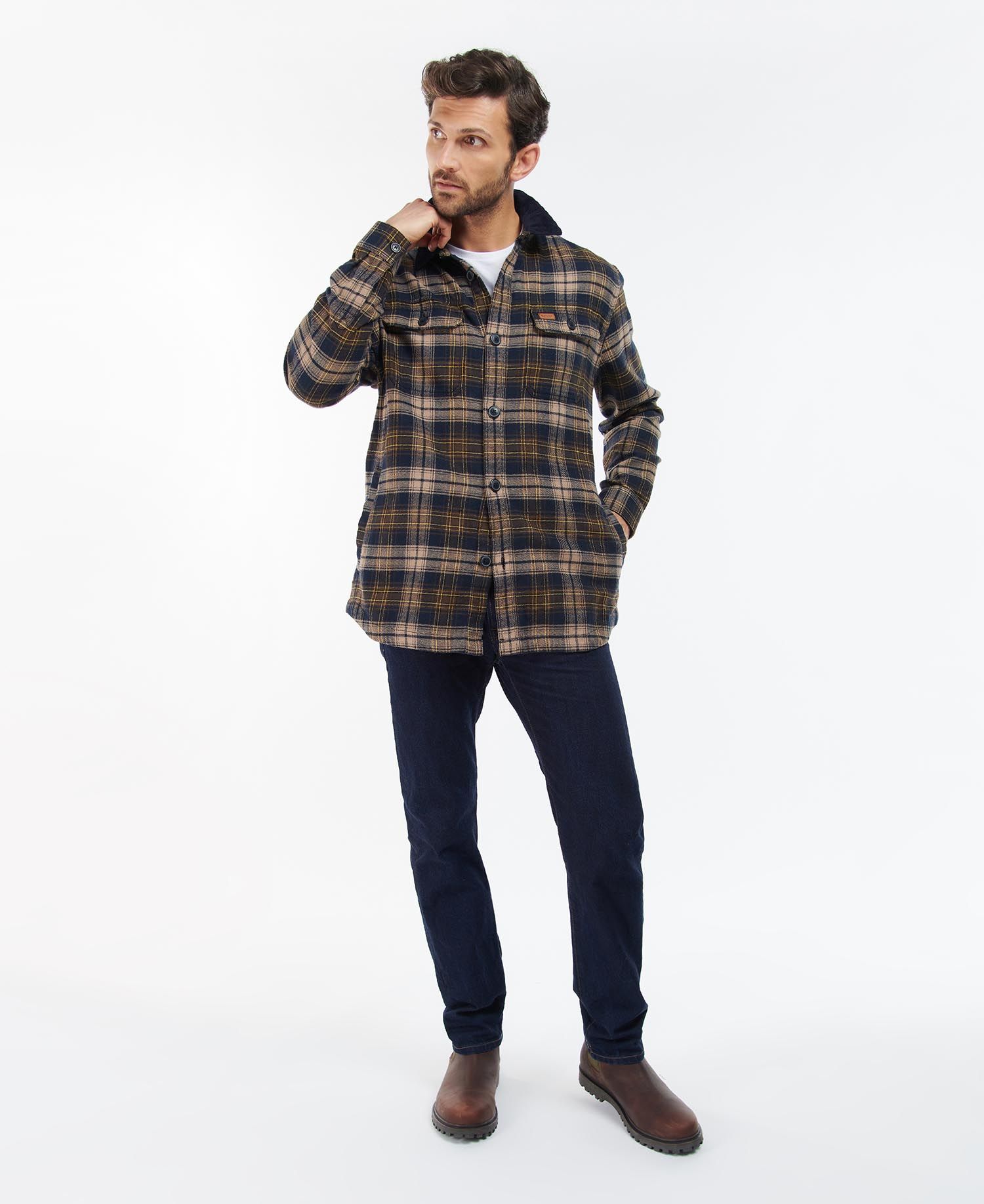 Barbour Ambleside Men's Overshirt Navy | 769052-GQP