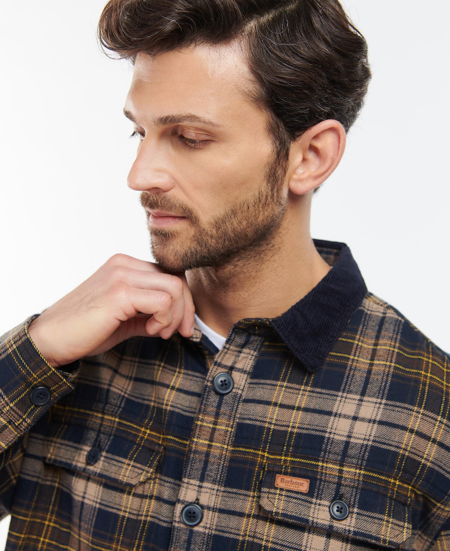 Barbour Ambleside Men's Overshirt Navy | 769052-GQP