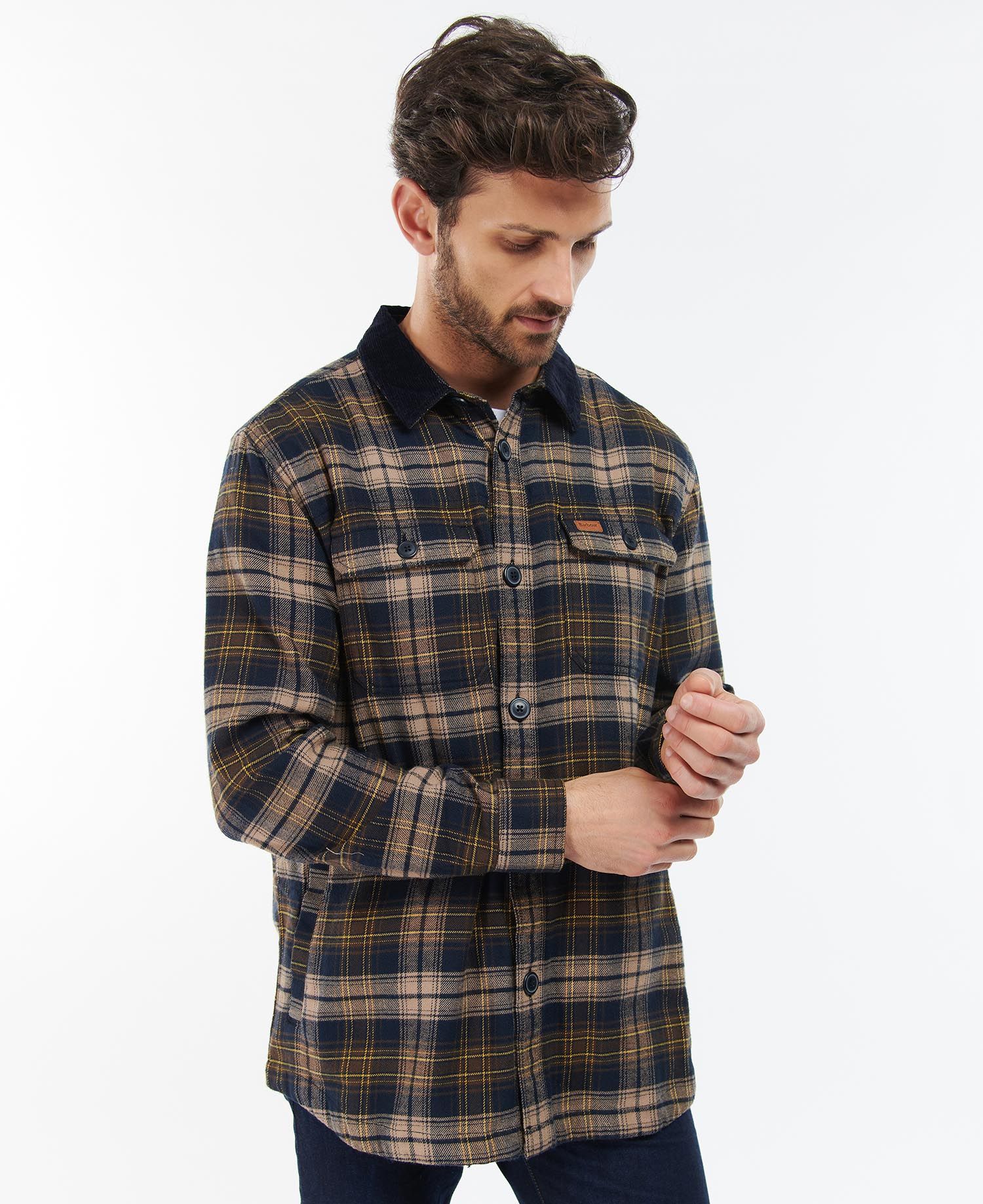 Barbour Ambleside Men\'s Overshirt Navy | 769052-GQP