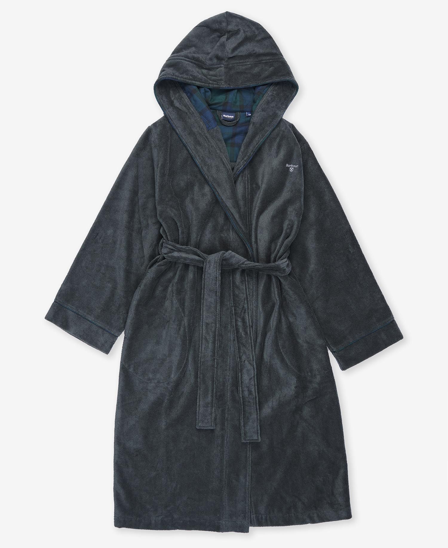 Barbour Angusing Gown Men's Nightwear Grey | 264837-TJY